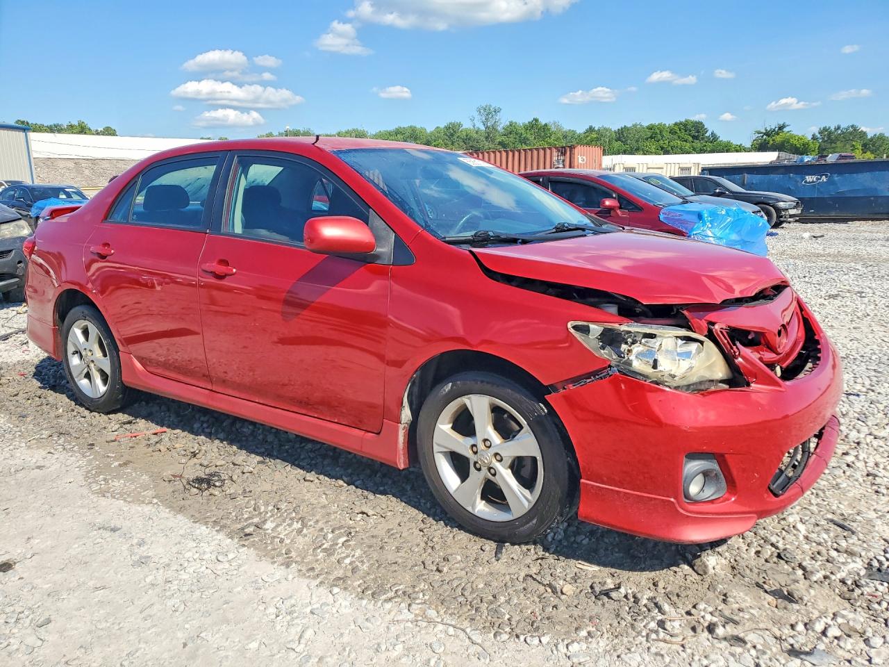 2011 Toyota Corolla S Red vin: 2T1BU4EEXBC620422