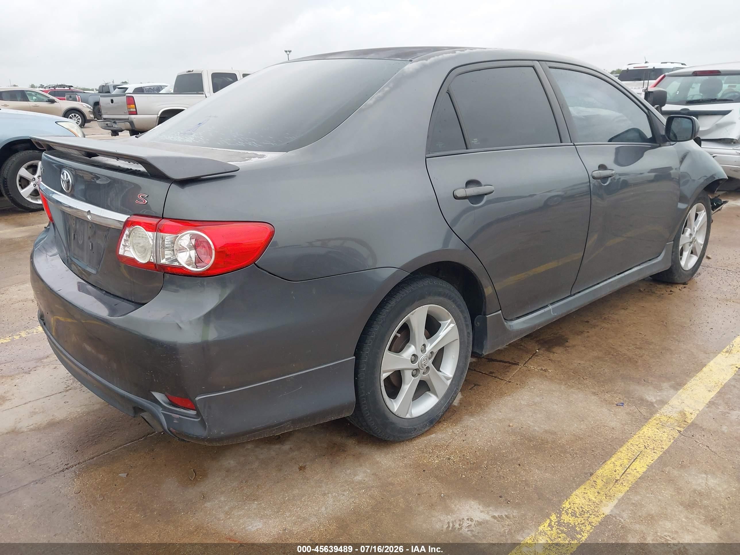 2011 Toyota Corolla S Gray vin: 2T1BU4EEXBC623966