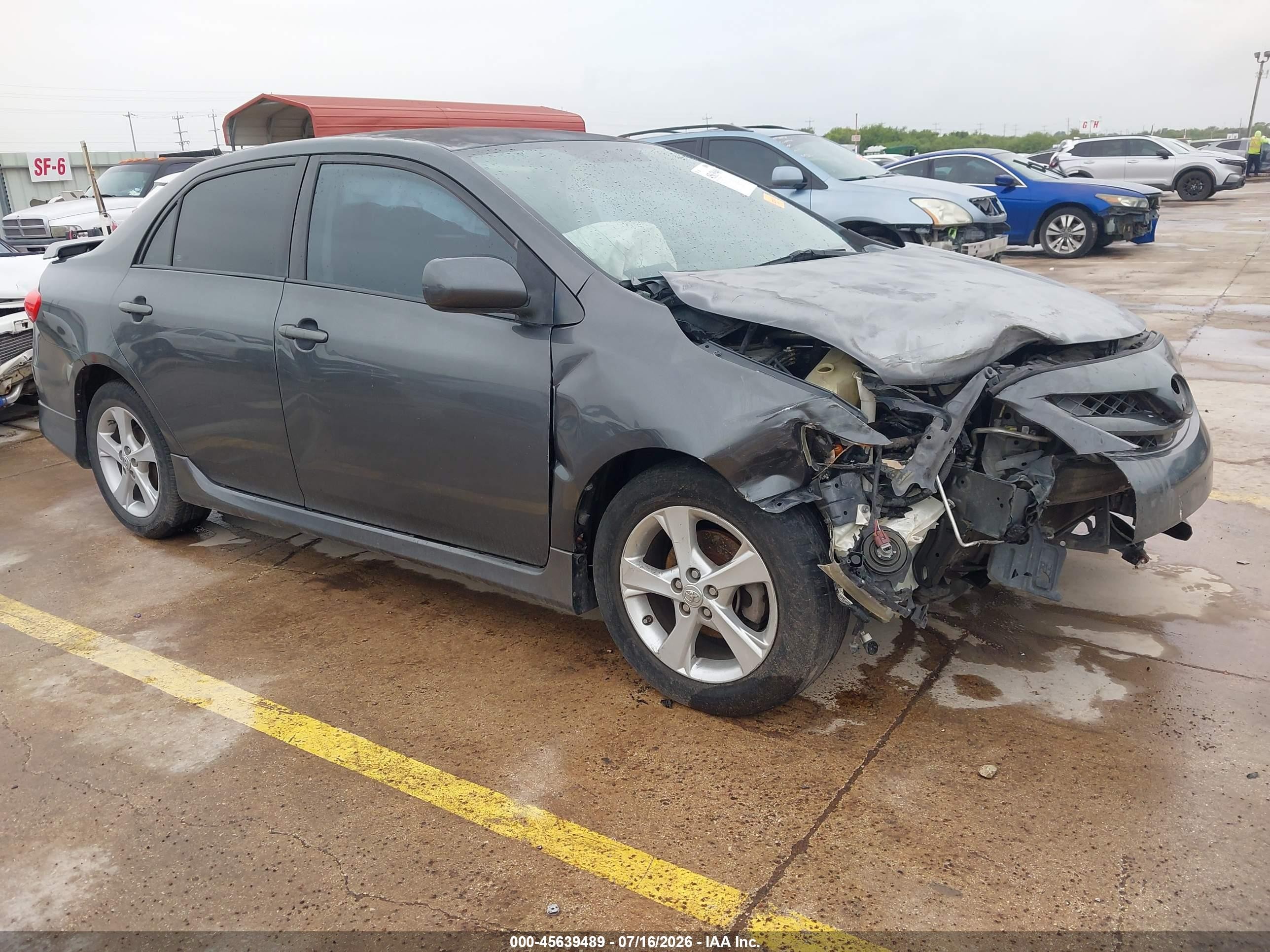 2011 Toyota Corolla S Gray vin: 2T1BU4EEXBC623966
