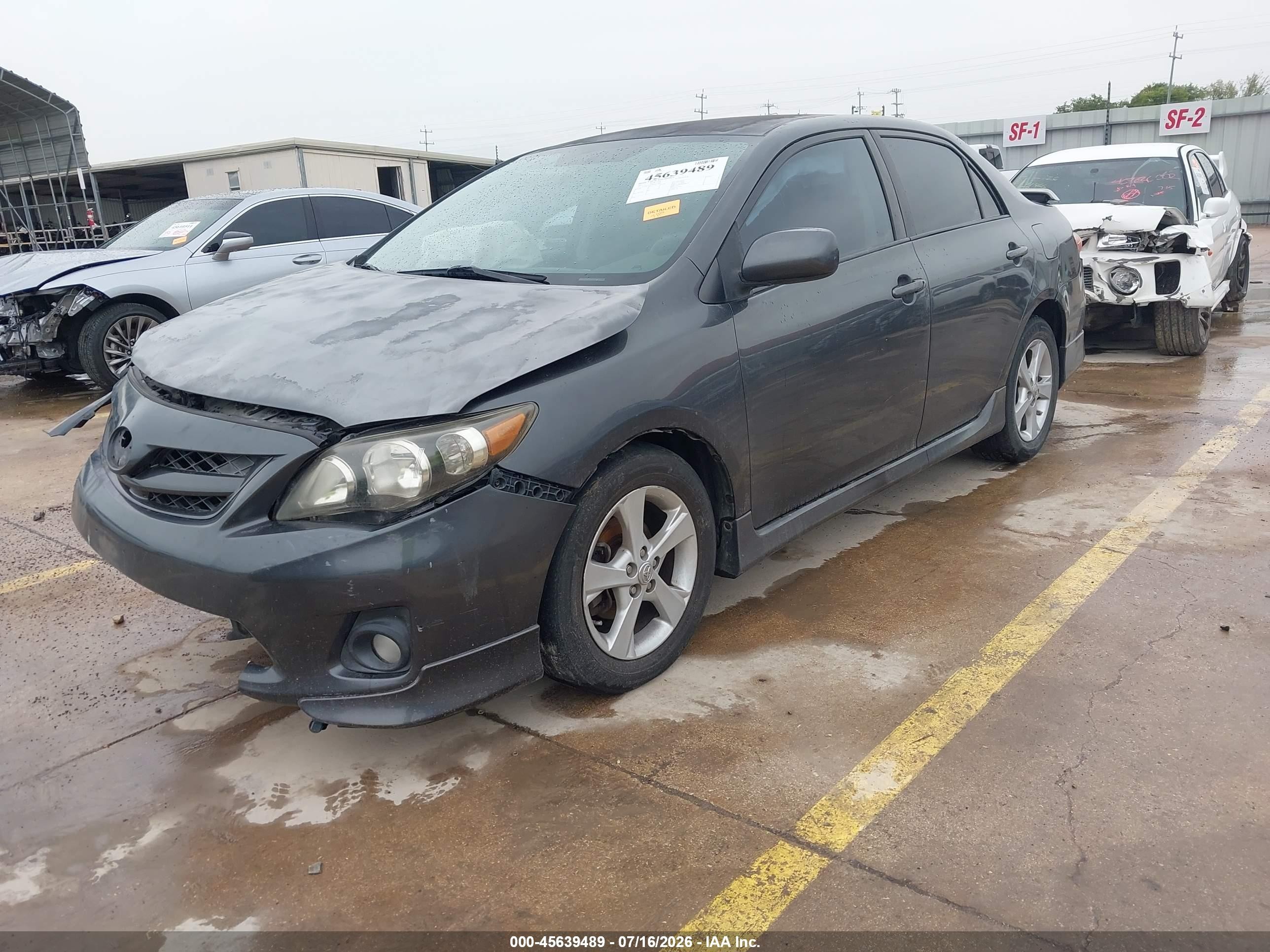 2011 Toyota Corolla S Gray vin: 2T1BU4EEXBC623966
