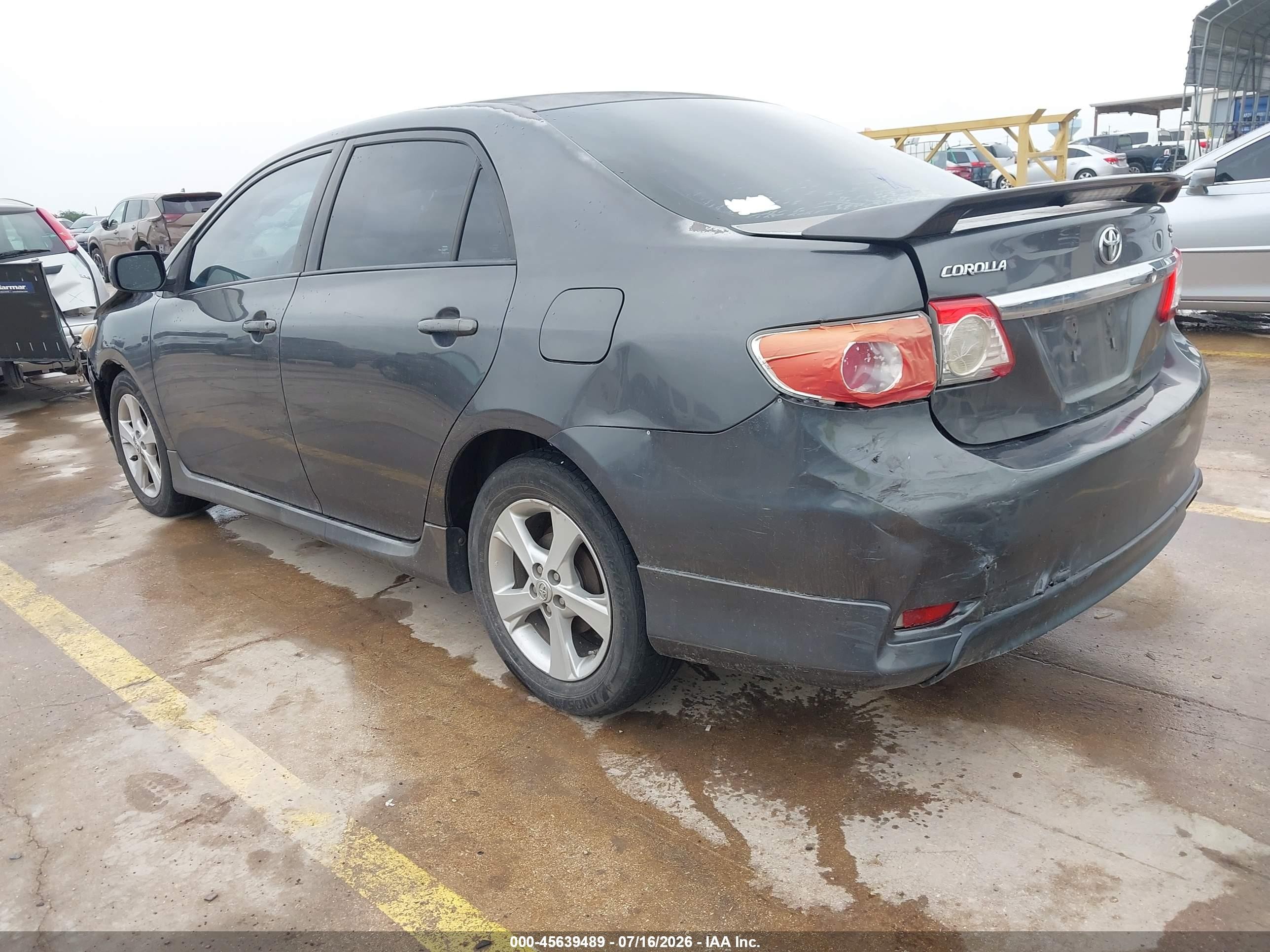 2011 Toyota Corolla S Gray vin: 2T1BU4EEXBC623966