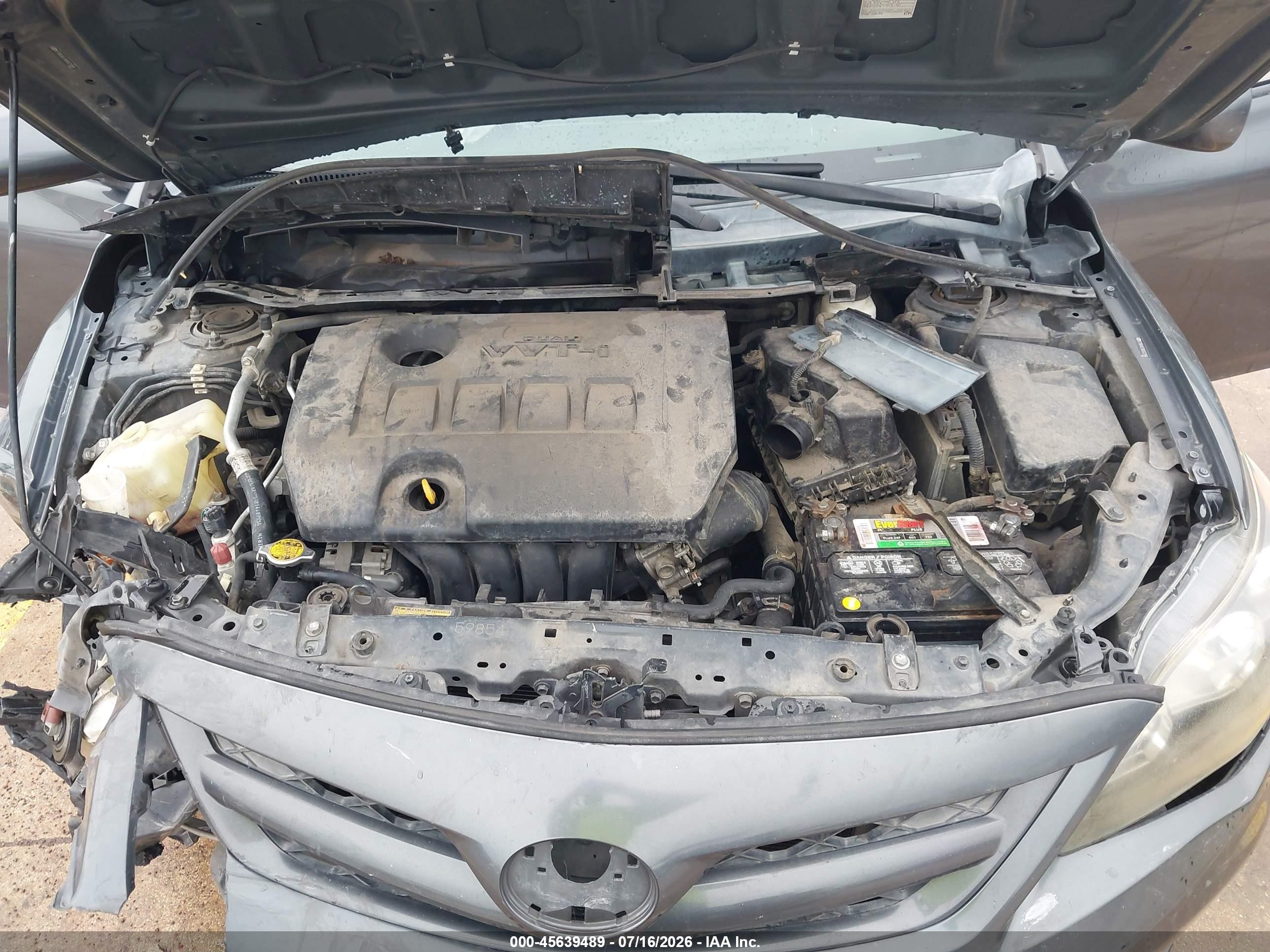 2011 Toyota Corolla S Gray vin: 2T1BU4EEXBC623966