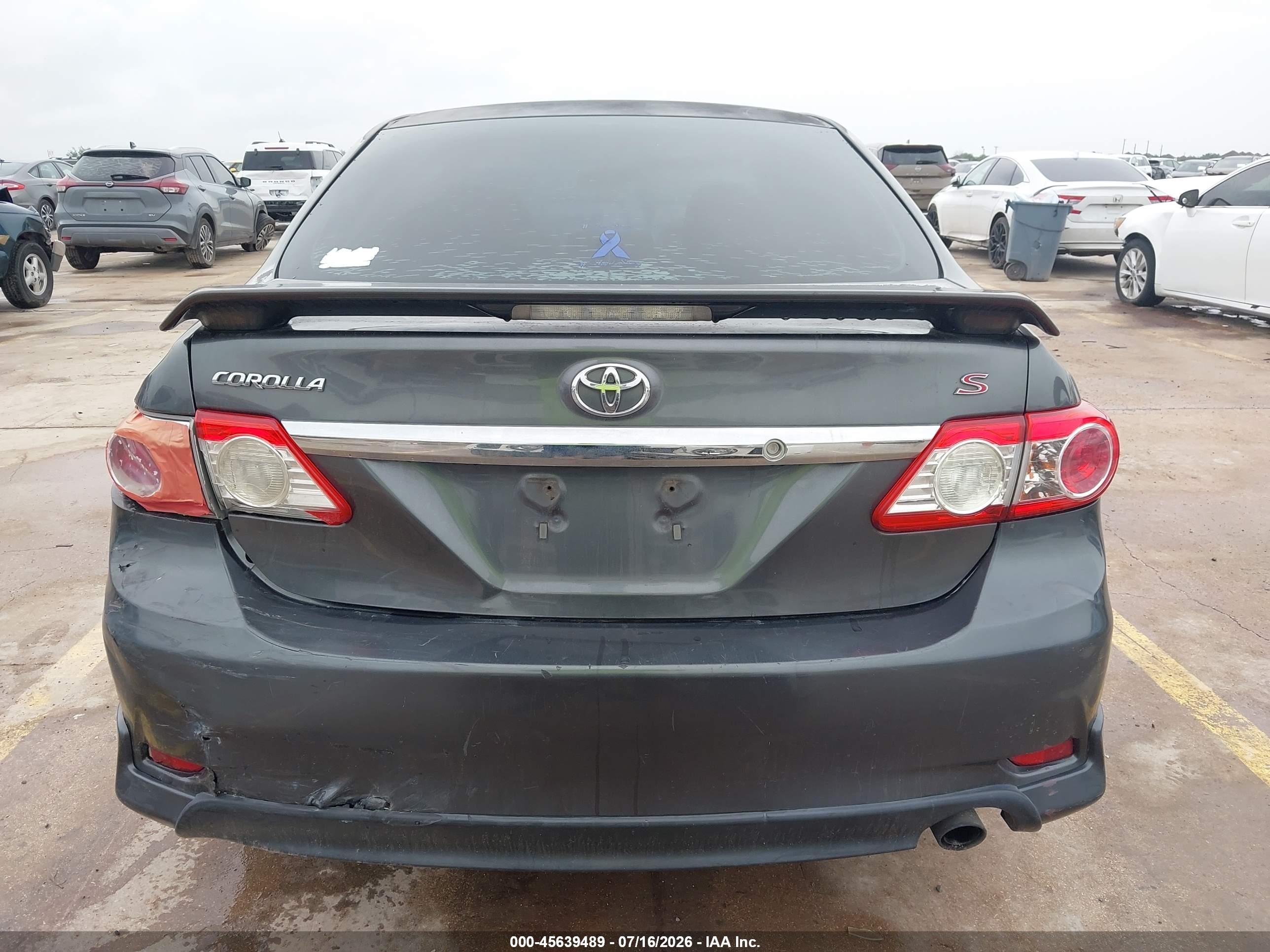 2011 Toyota Corolla S Gray vin: 2T1BU4EEXBC623966