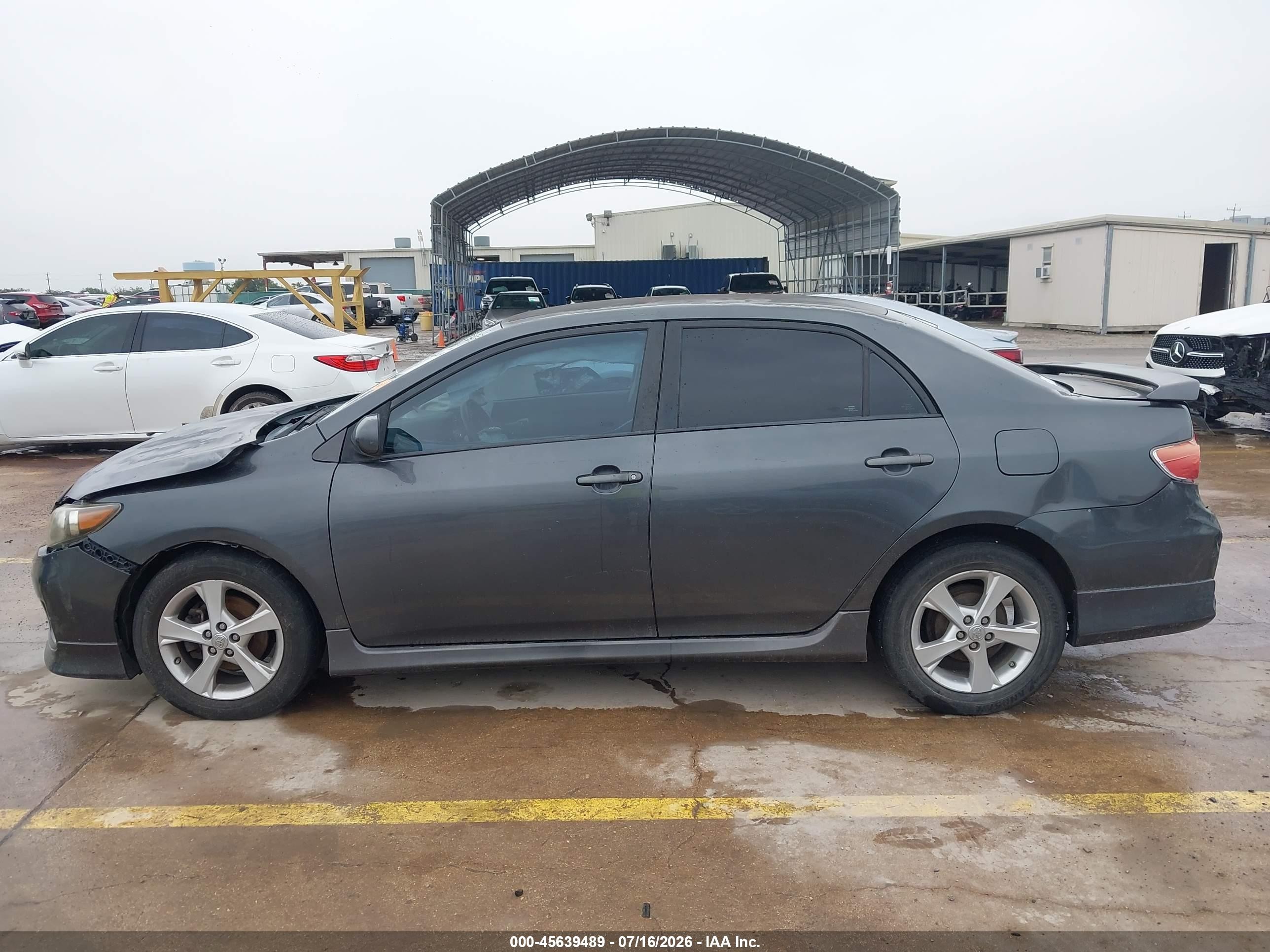 2011 Toyota Corolla S Gray vin: 2T1BU4EEXBC623966