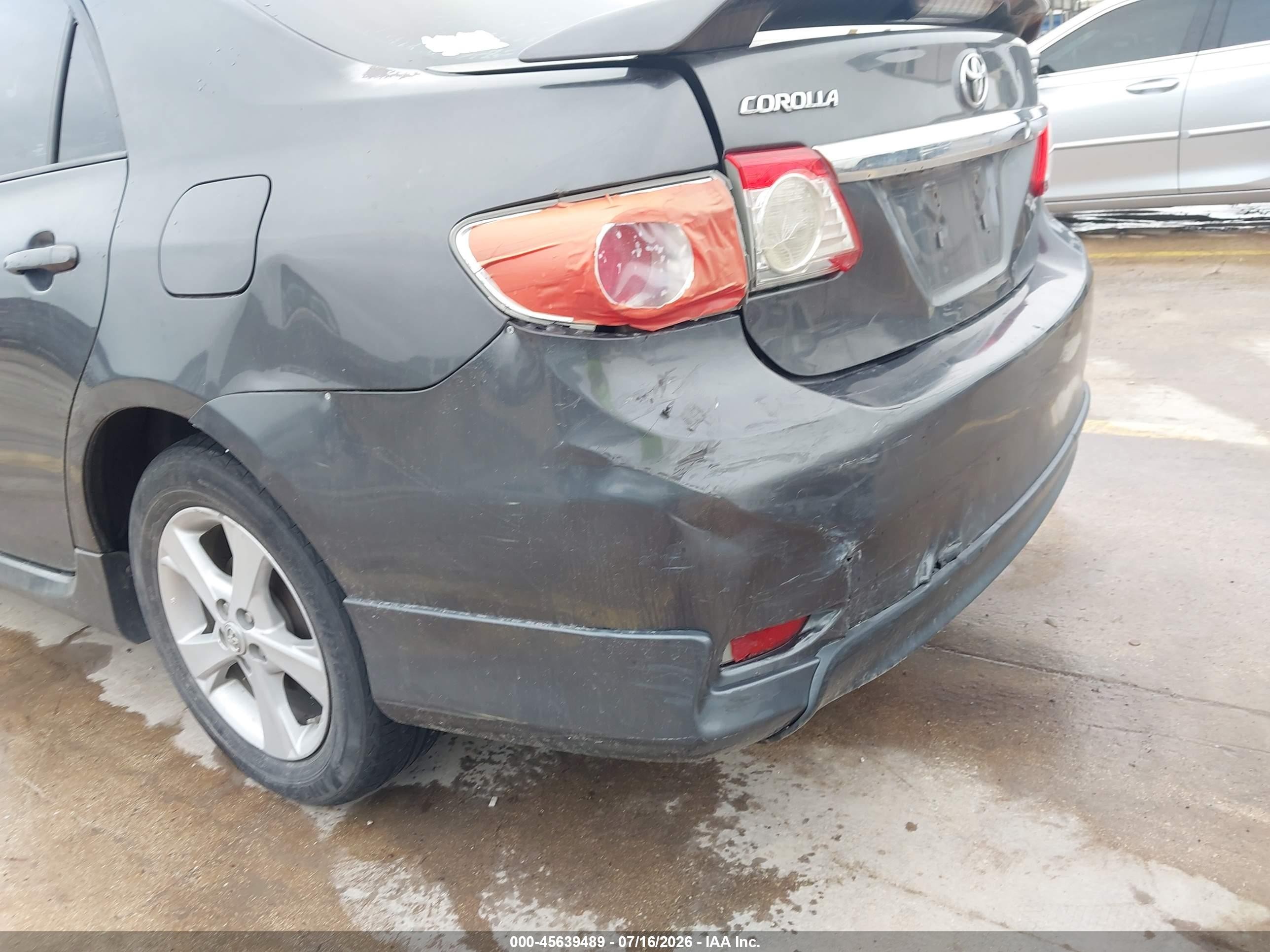 2011 Toyota Corolla S Gray vin: 2T1BU4EEXBC623966
