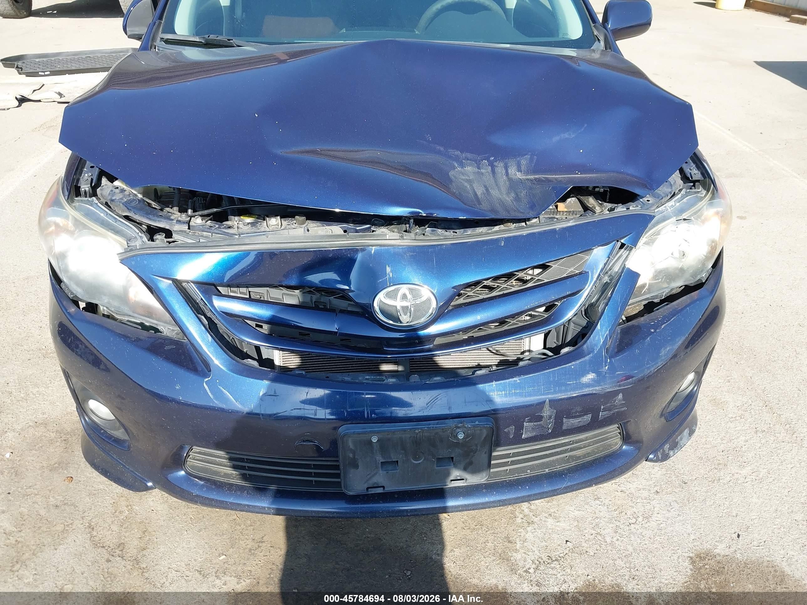 2011 Toyota Corolla S Blue vin: 2T1BU4EEXBC625815