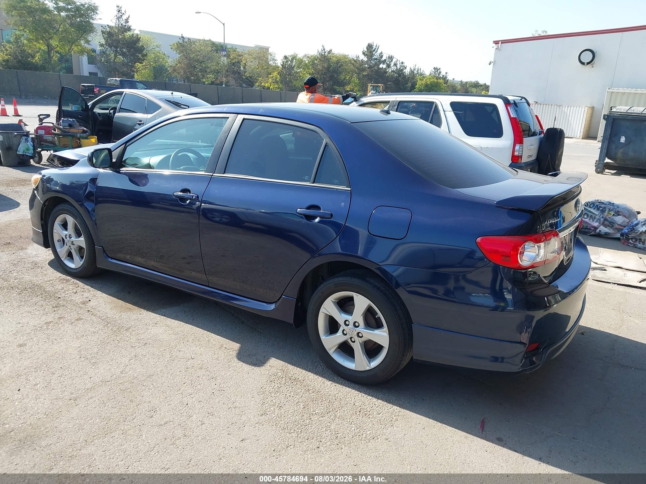 2011 Toyota Corolla S Blue vin: 2T1BU4EEXBC625815