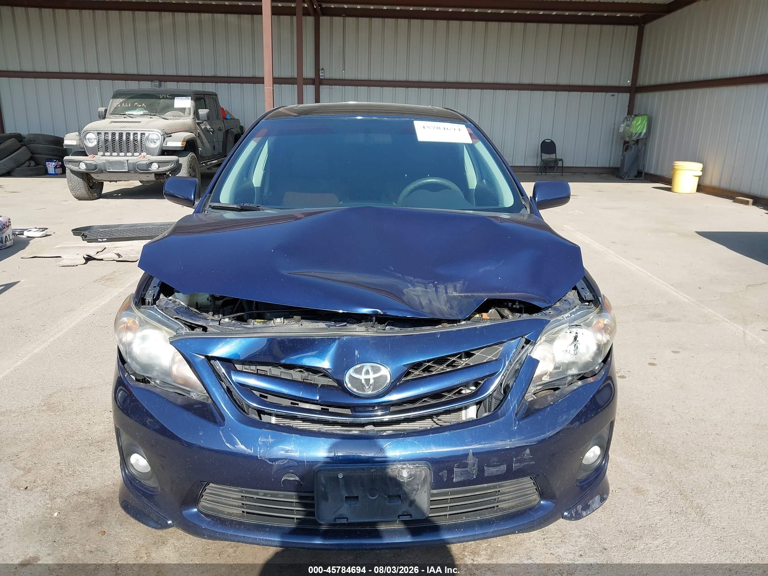 2011 Toyota Corolla S Blue vin: 2T1BU4EEXBC625815