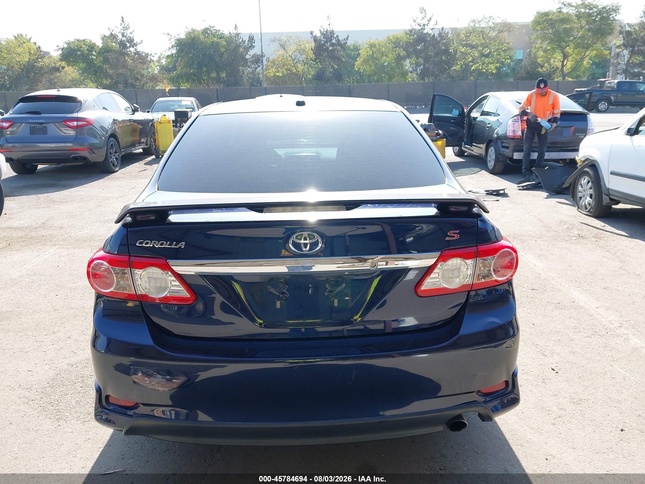2011 Toyota Corolla S Blue vin: 2T1BU4EEXBC625815