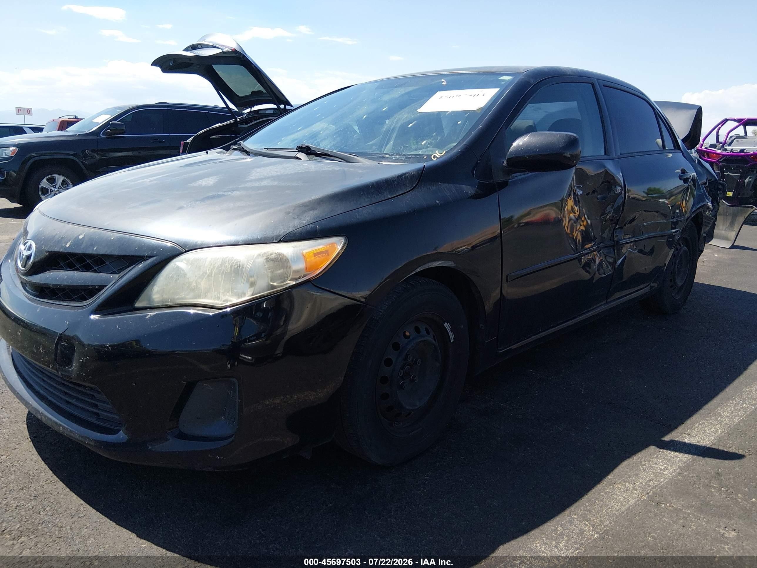 2011 Toyota Corolla   Black vin: 2T1BU4EEXBC636975