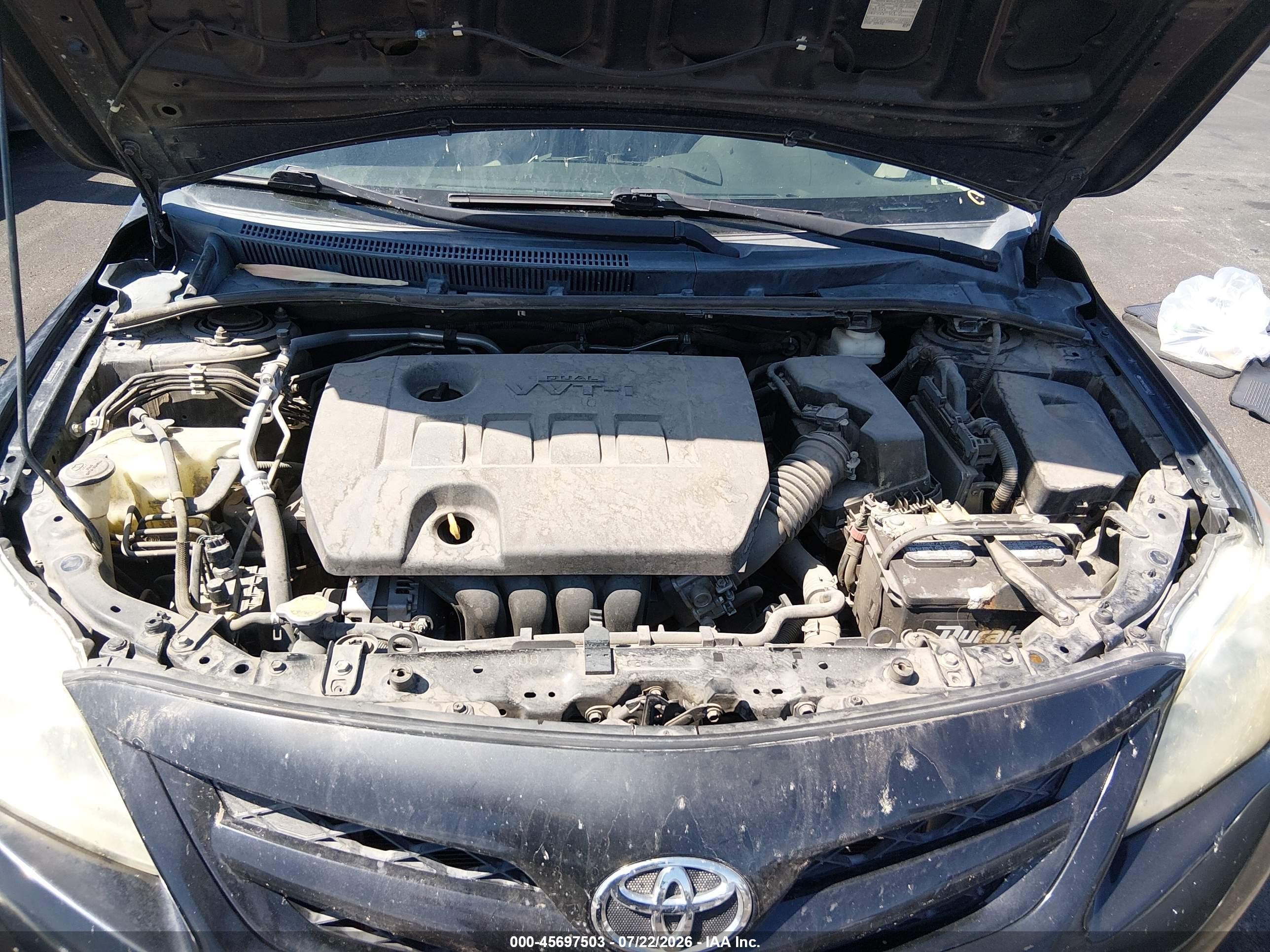2011 Toyota Corolla   Black vin: 2T1BU4EEXBC636975