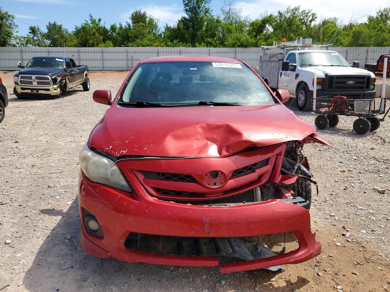 2011 Toyota Corolla S Red vin: 2T1BU4EEXBC645322