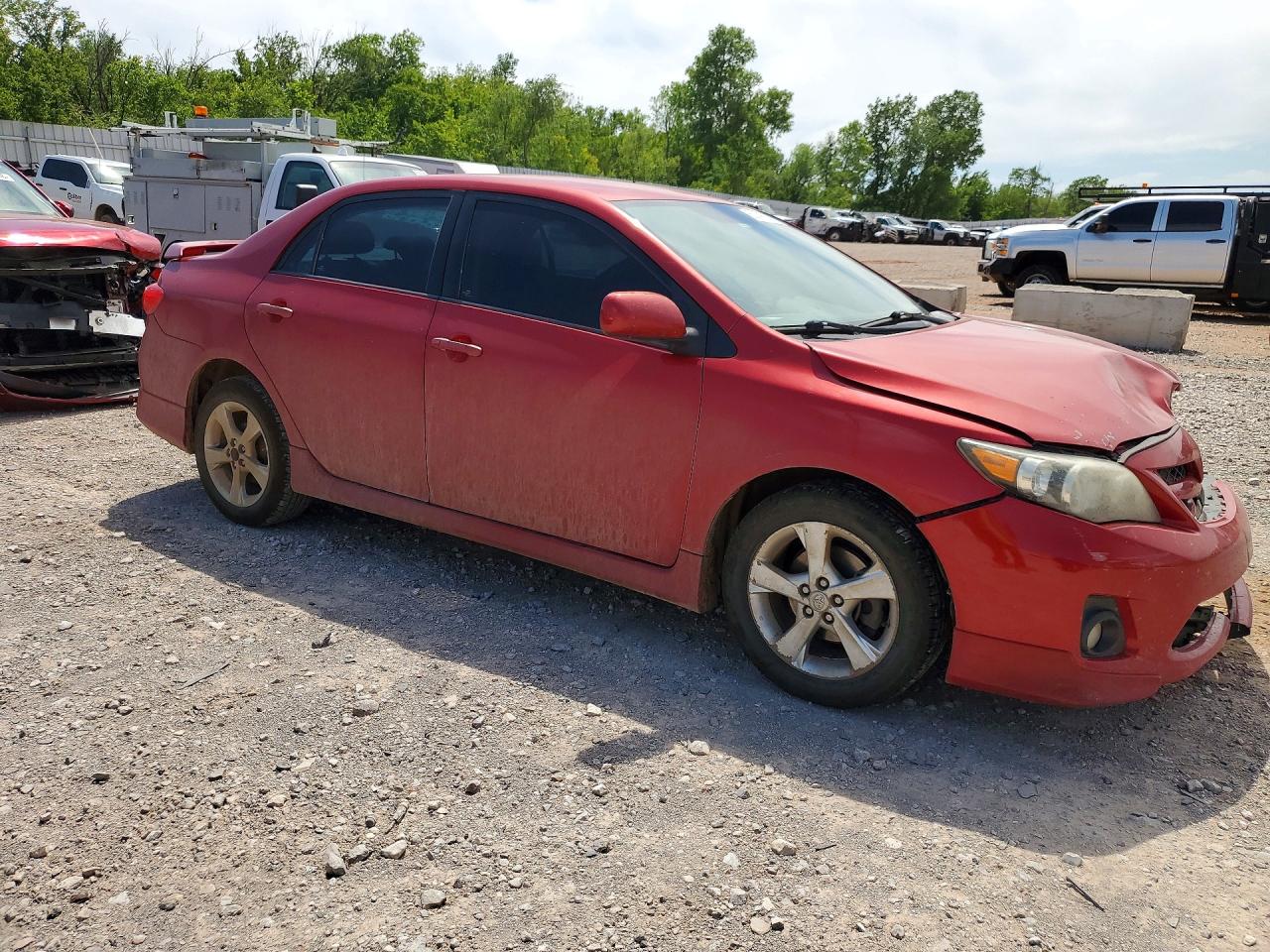 2011 Toyota Corolla S Red vin: 2T1BU4EEXBC645322