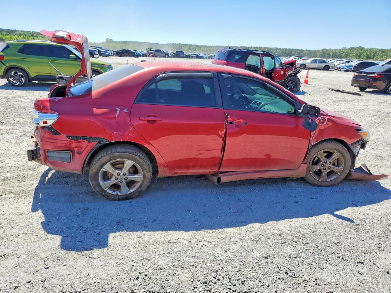 2011 Toyota Corolla S Red vin: 2T1BU4EEXBC665831