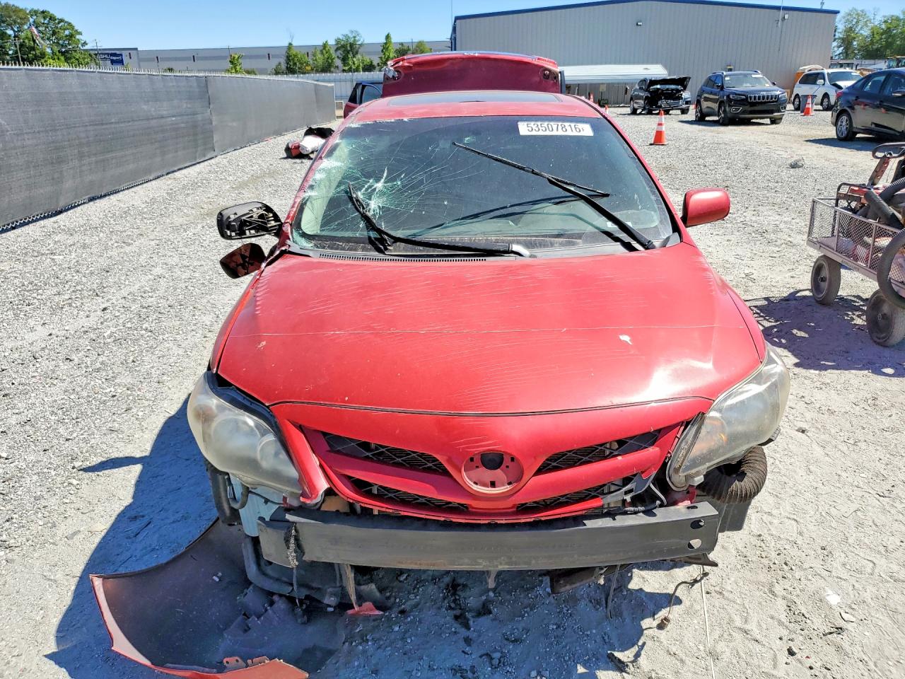 2011 Toyota Corolla S Red vin: 2T1BU4EEXBC665831