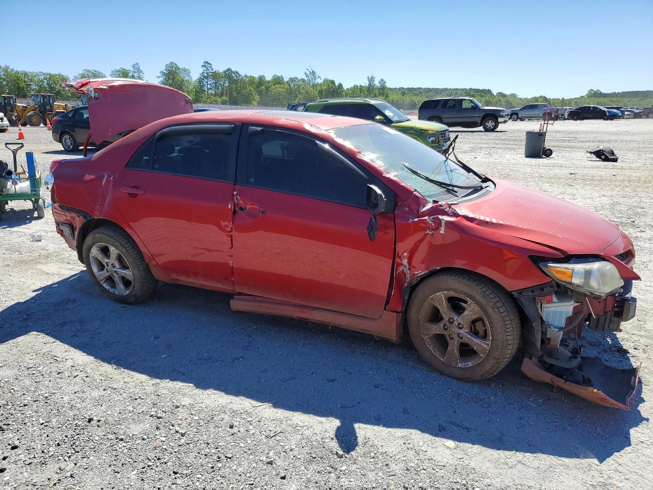 2011 Toyota Corolla S Red vin: 2T1BU4EEXBC665831