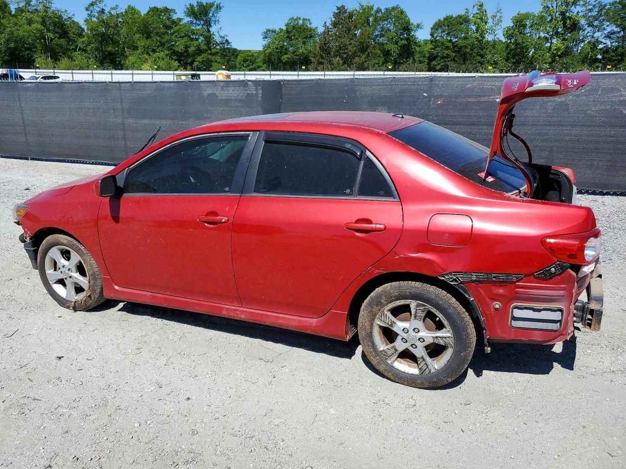 2011 Toyota Corolla S Red vin: 2T1BU4EEXBC665831