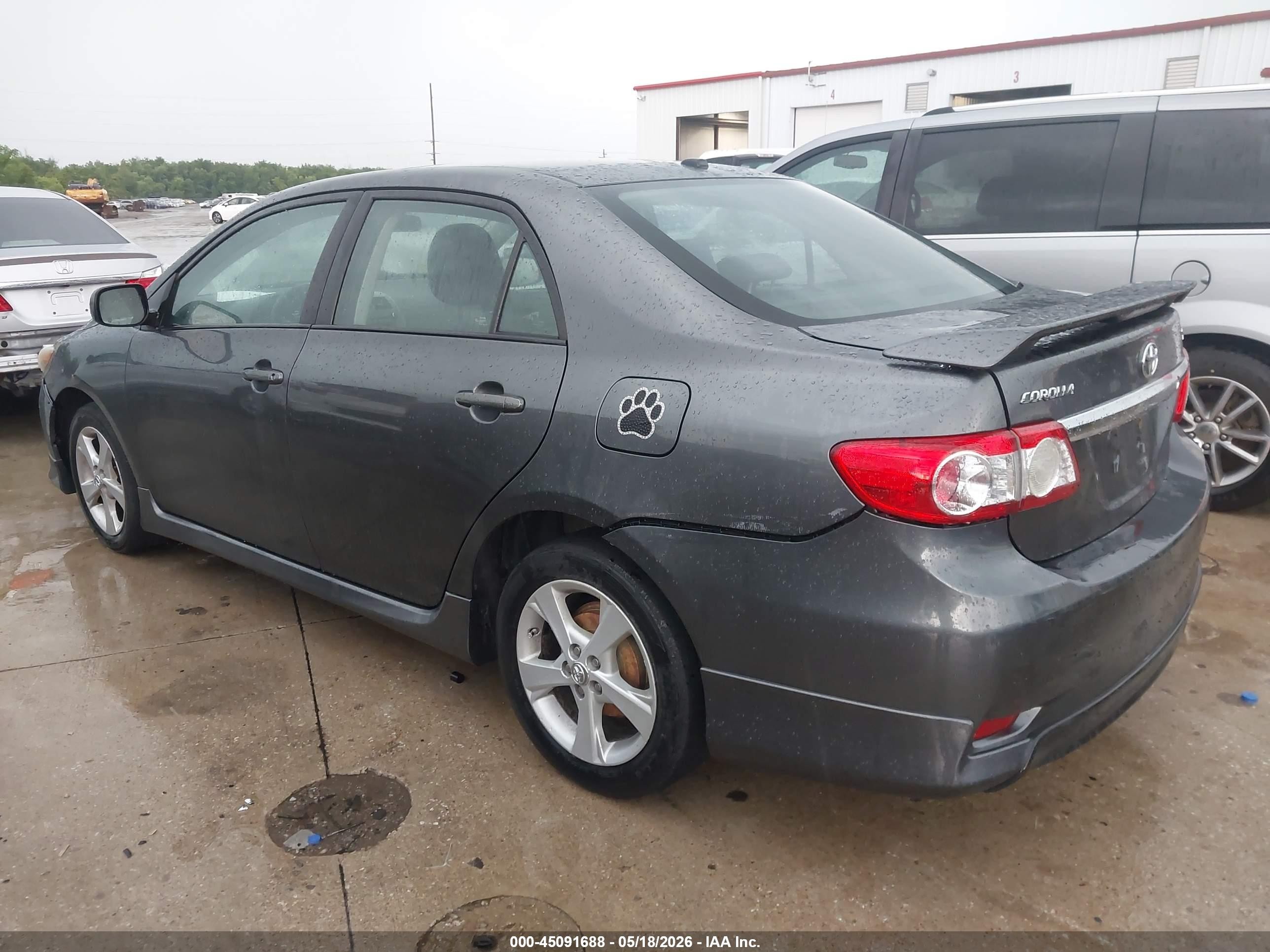 2011 Toyota Corolla S Gray vin: 2T1BU4EEXBC669992