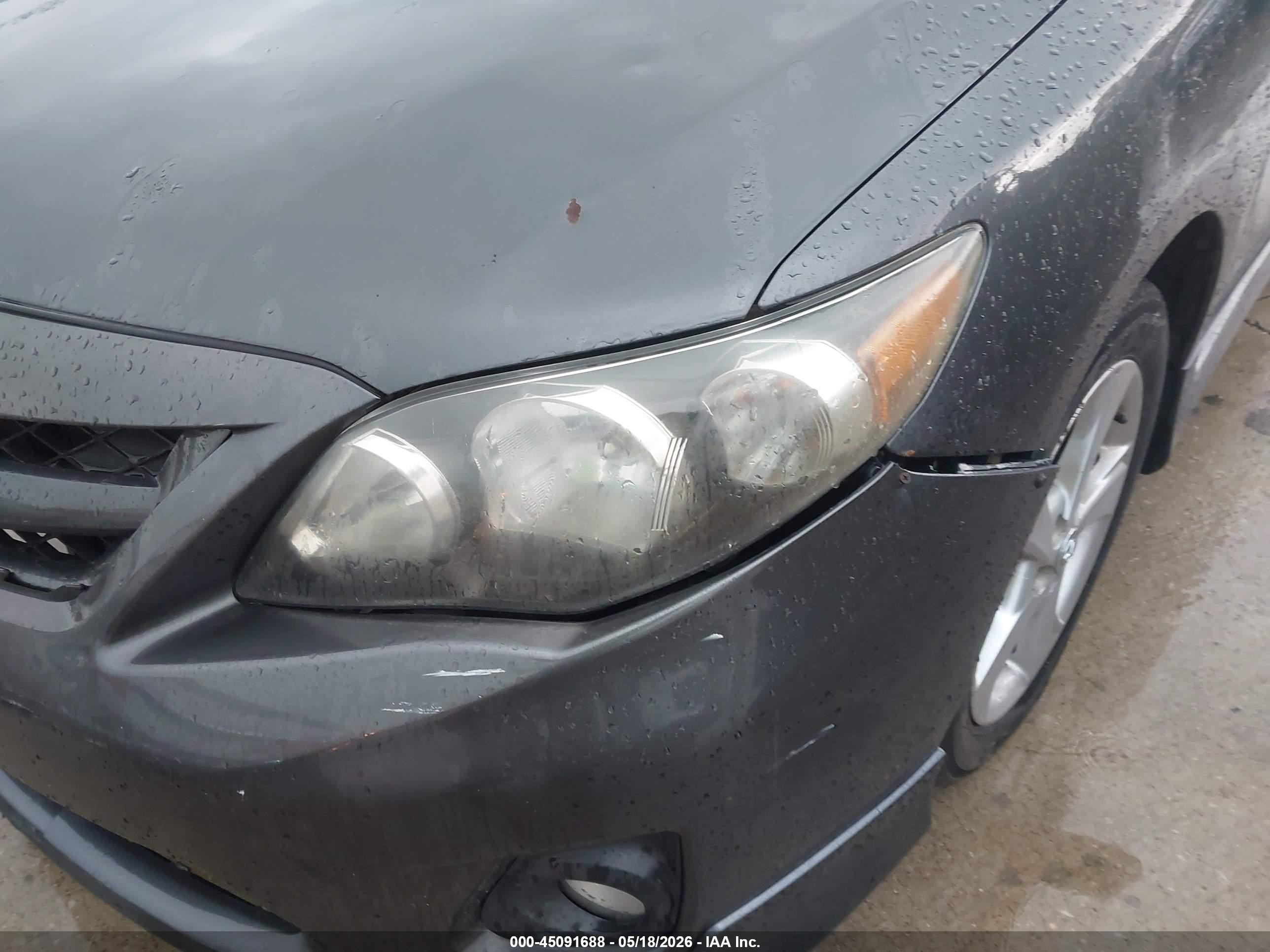 2011 Toyota Corolla S Gray vin: 2T1BU4EEXBC669992