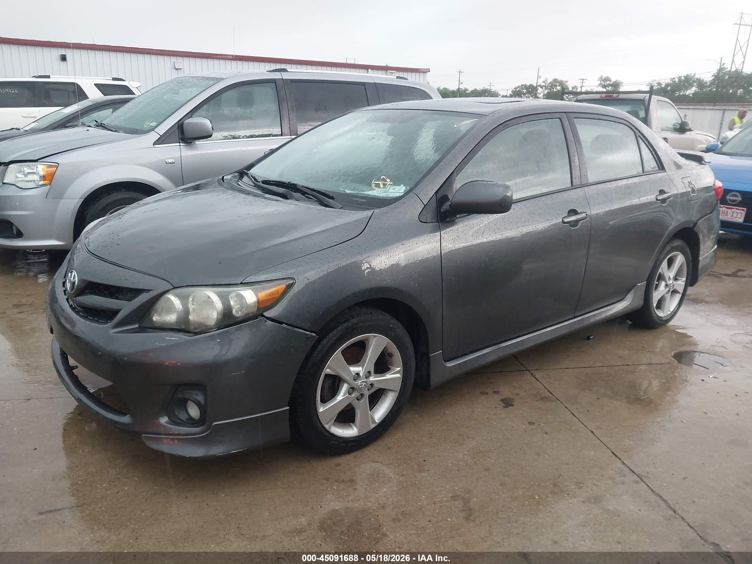 2011 Toyota Corolla S Gray vin: 2T1BU4EEXBC669992