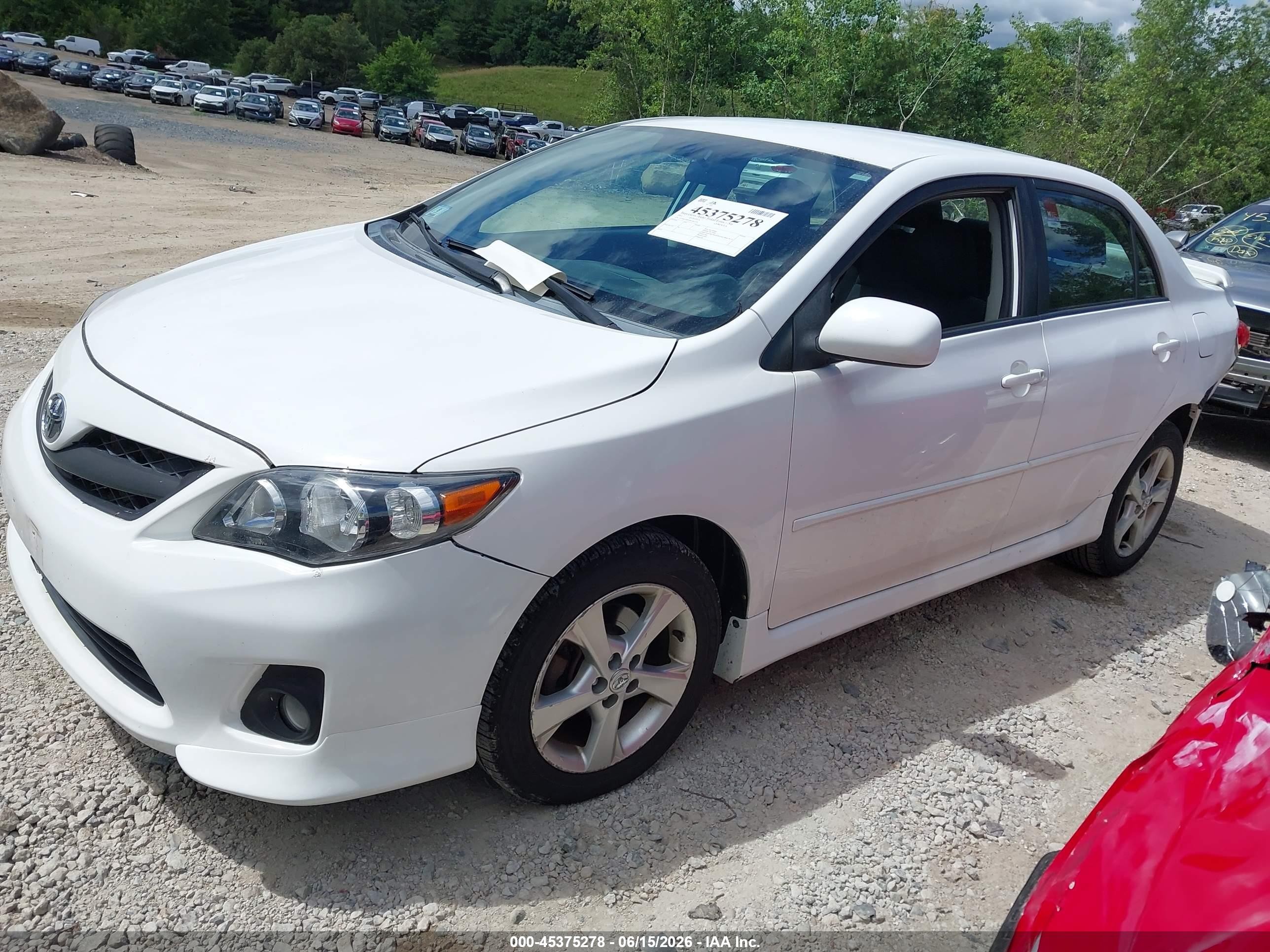 2011 Toyota Corolla S White vin: 2T1BU4EEXBC691720