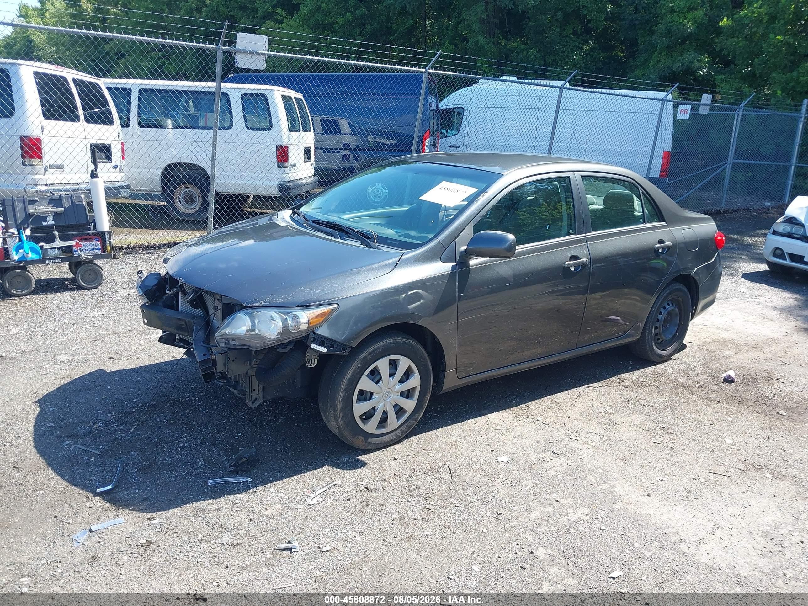 2011 Toyota Corolla Le Gray vin: 2T1BU4EEXBC727017