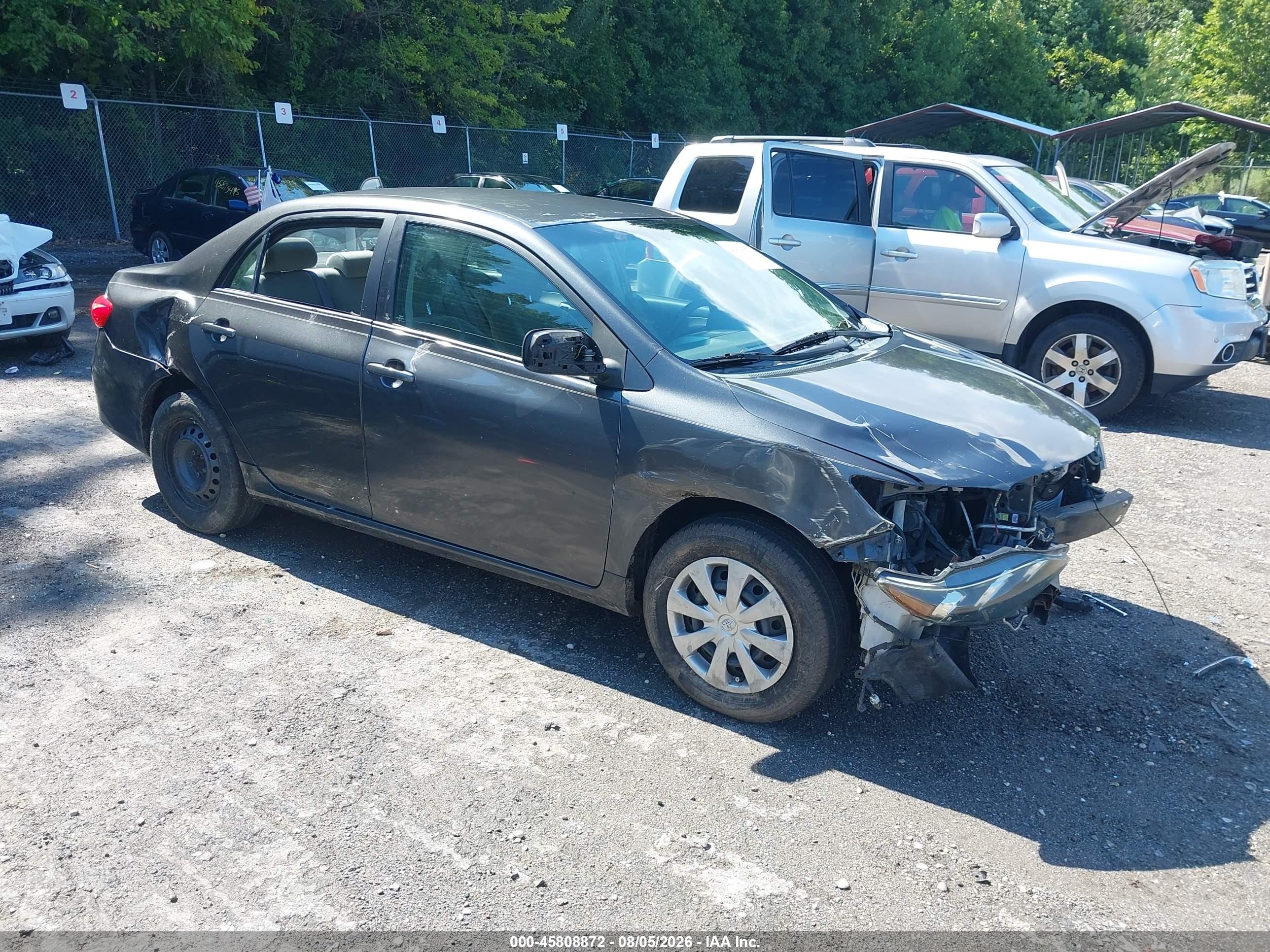 2011 Toyota Corolla Le Gray vin: 2T1BU4EEXBC727017