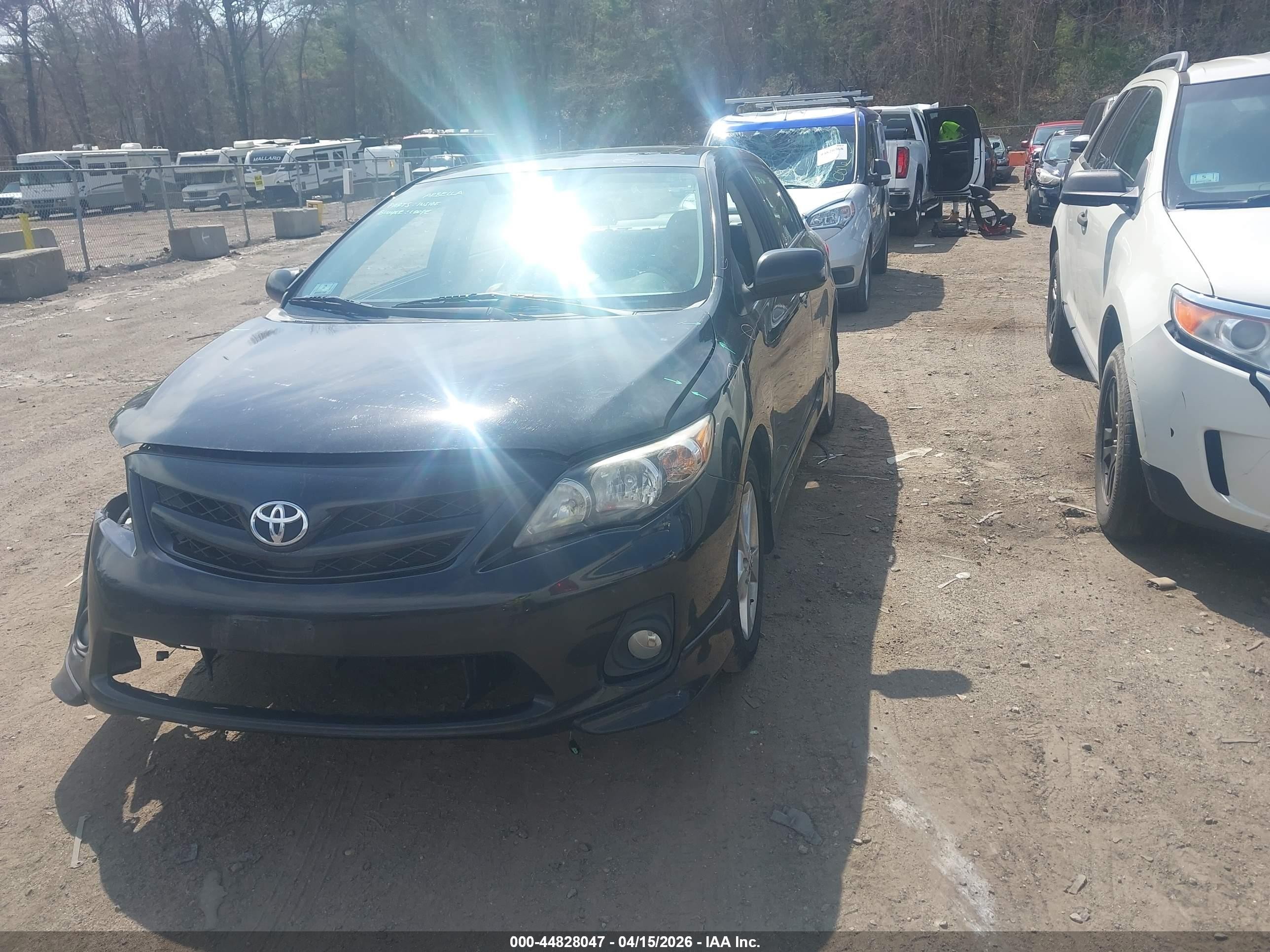 2011 Toyota Corolla S Black vin: 2T1BU4EEXBC731598