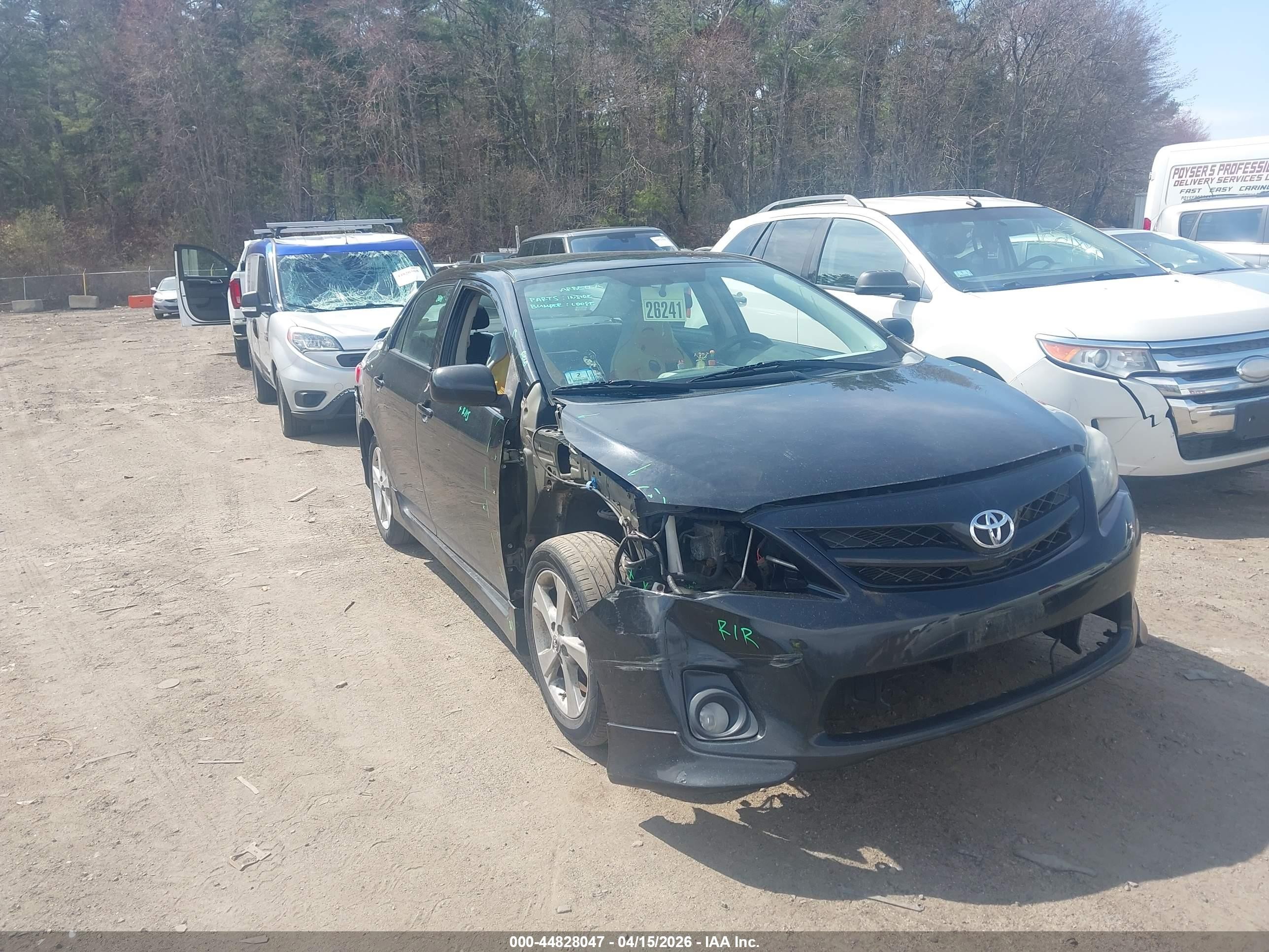 2011 Toyota Corolla S Black vin: 2T1BU4EEXBC731598