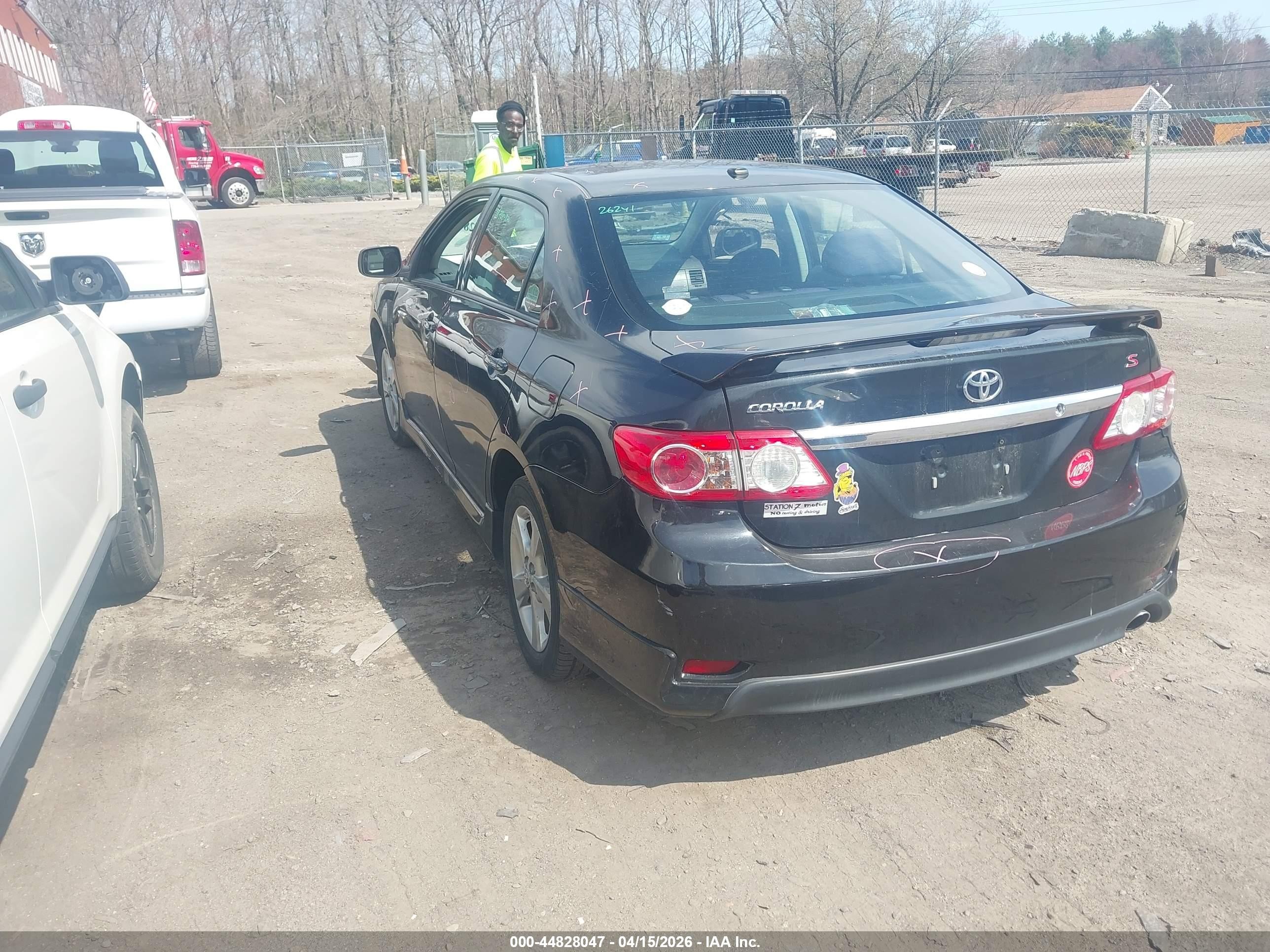 2011 Toyota Corolla S Black vin: 2T1BU4EEXBC731598