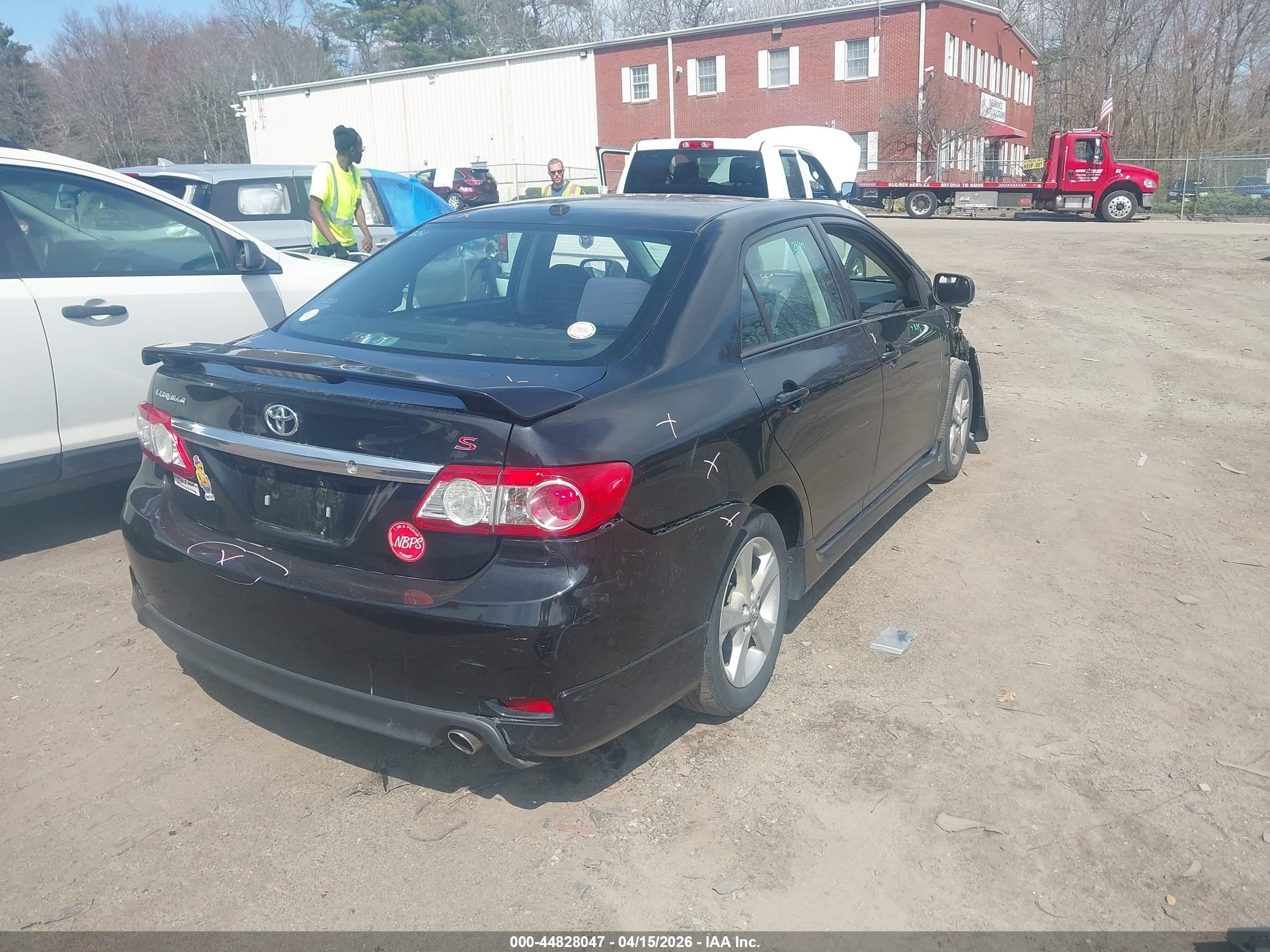 2011 Toyota Corolla S Black vin: 2T1BU4EEXBC731598