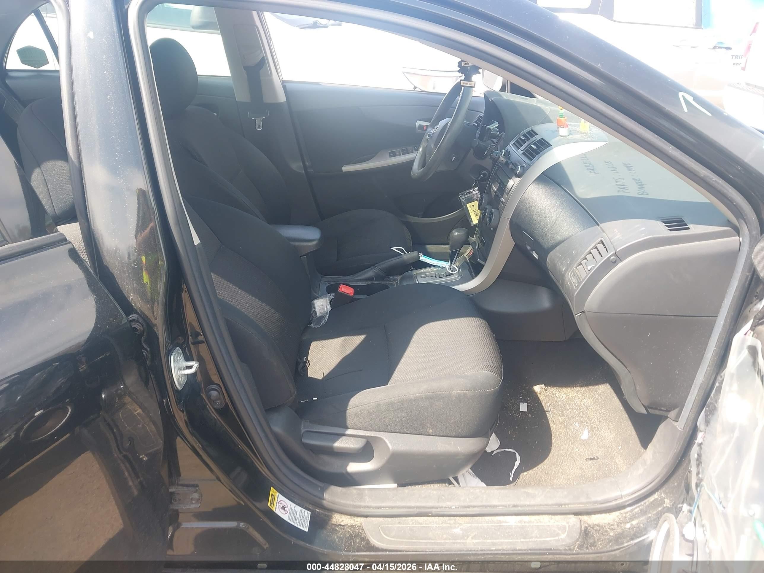 2011 Toyota Corolla S Black vin: 2T1BU4EEXBC731598