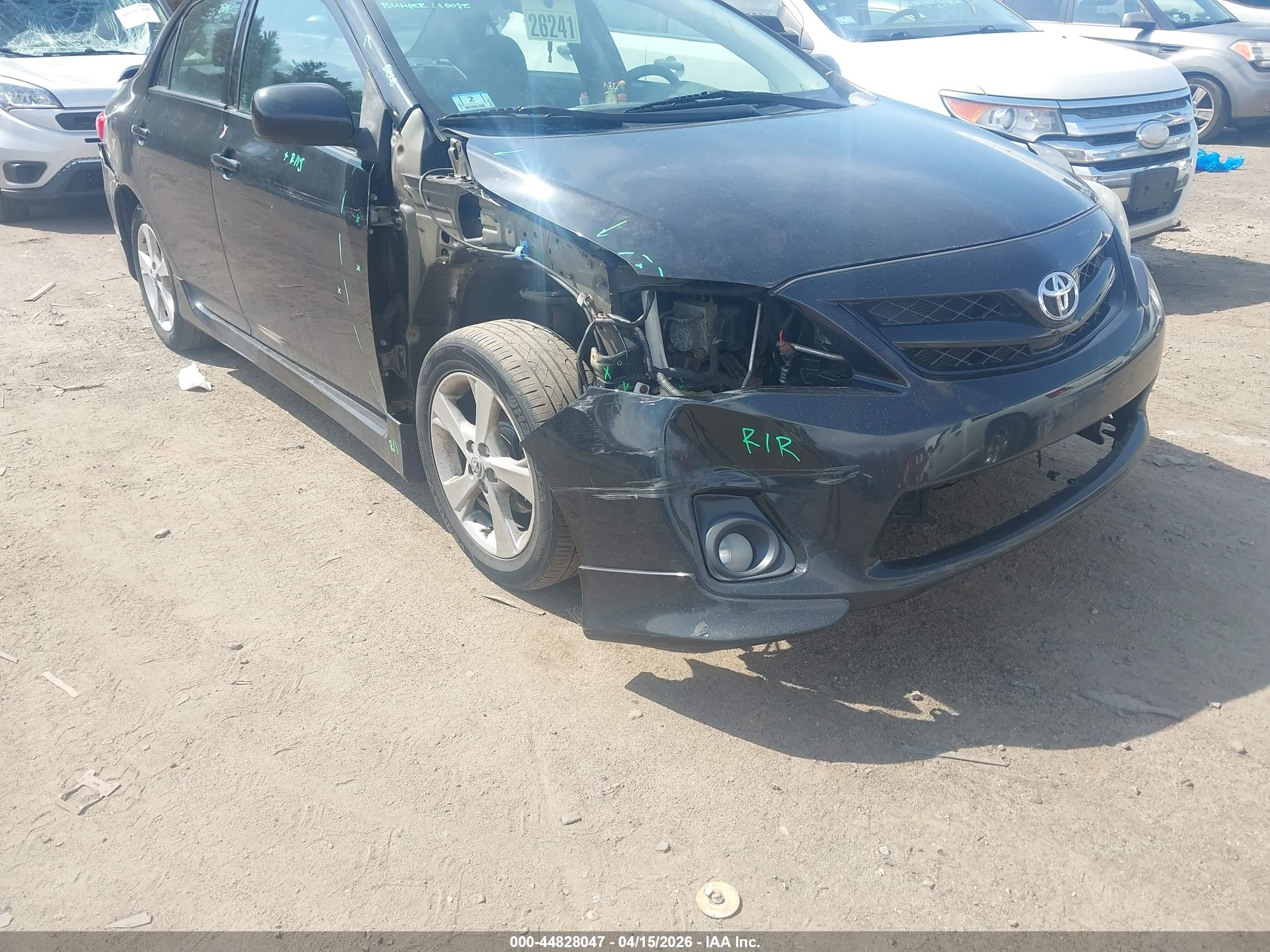 2011 Toyota Corolla S Black vin: 2T1BU4EEXBC731598