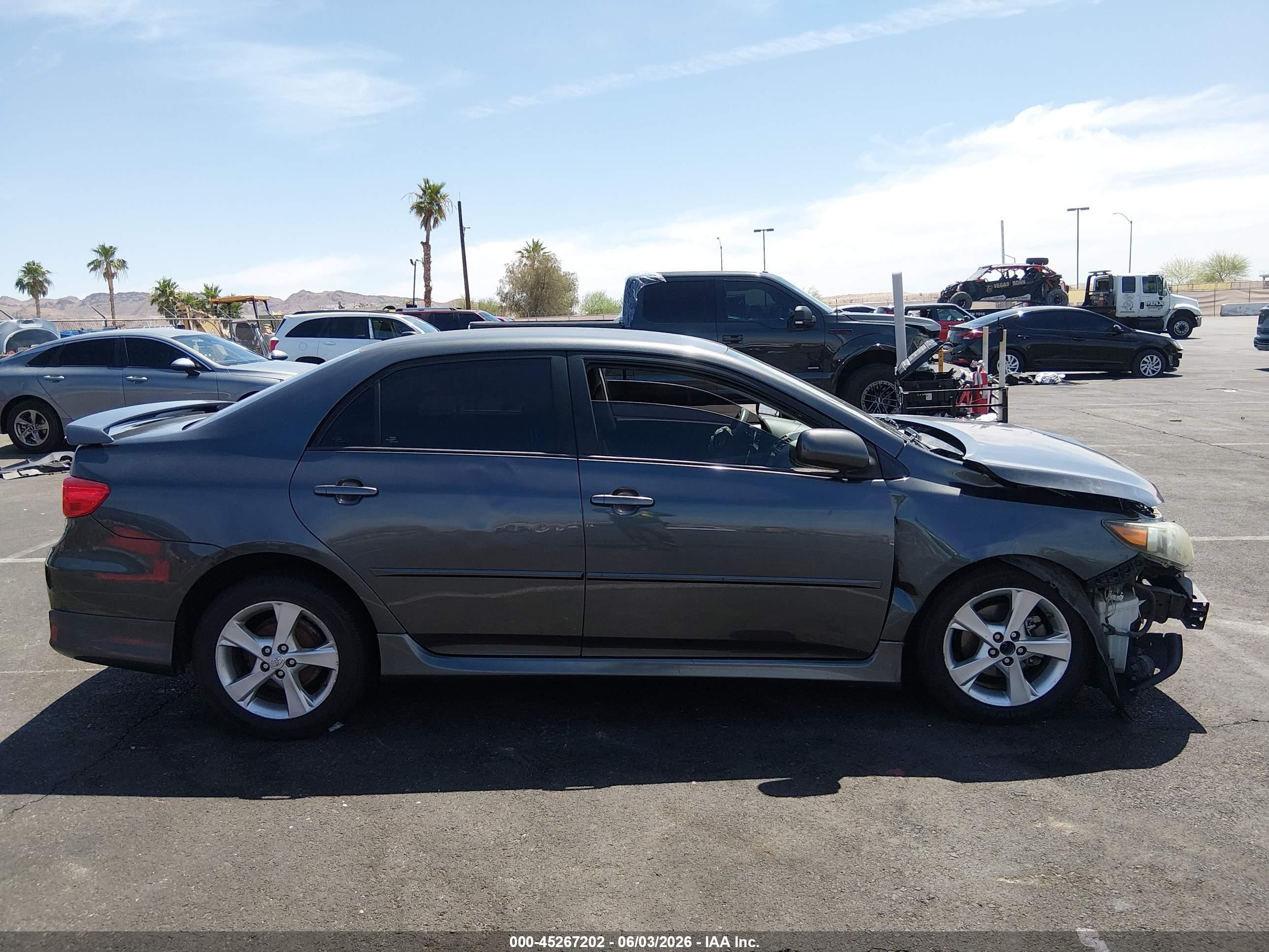2011 Toyota Corolla S Gray vin: 2T1BU4EEXBC739782