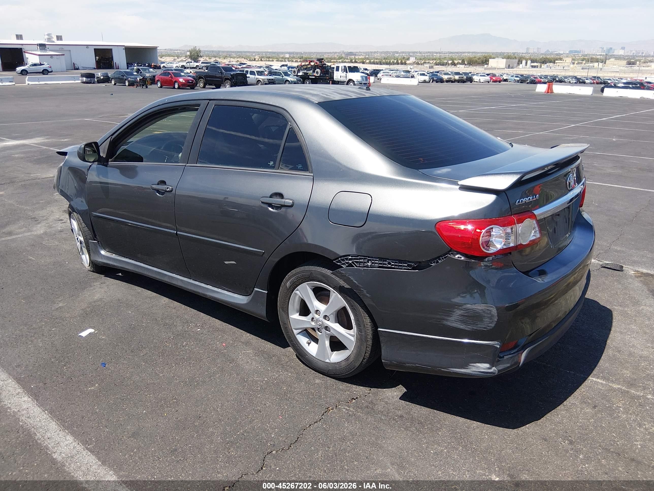 2011 Toyota Corolla S Gray vin: 2T1BU4EEXBC739782