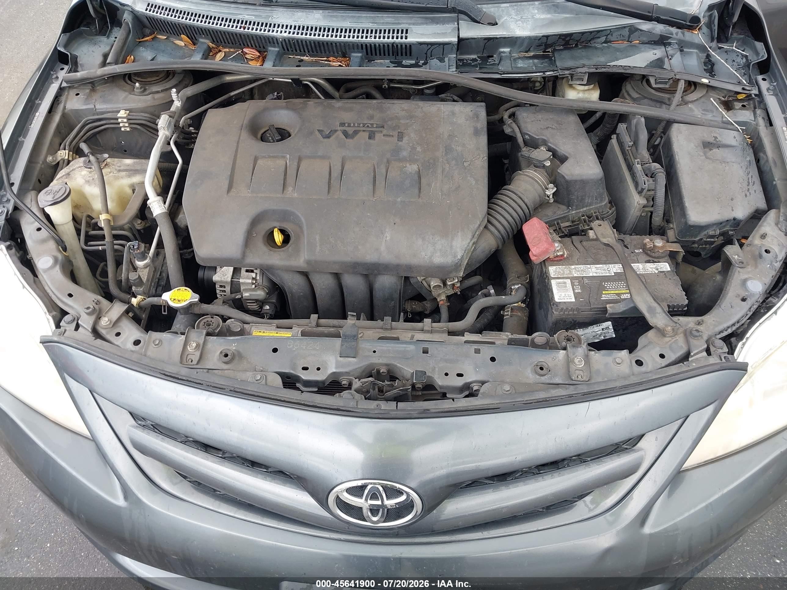 2011 Toyota Corolla   Gray vin: 2T1BU4EEXBC748501