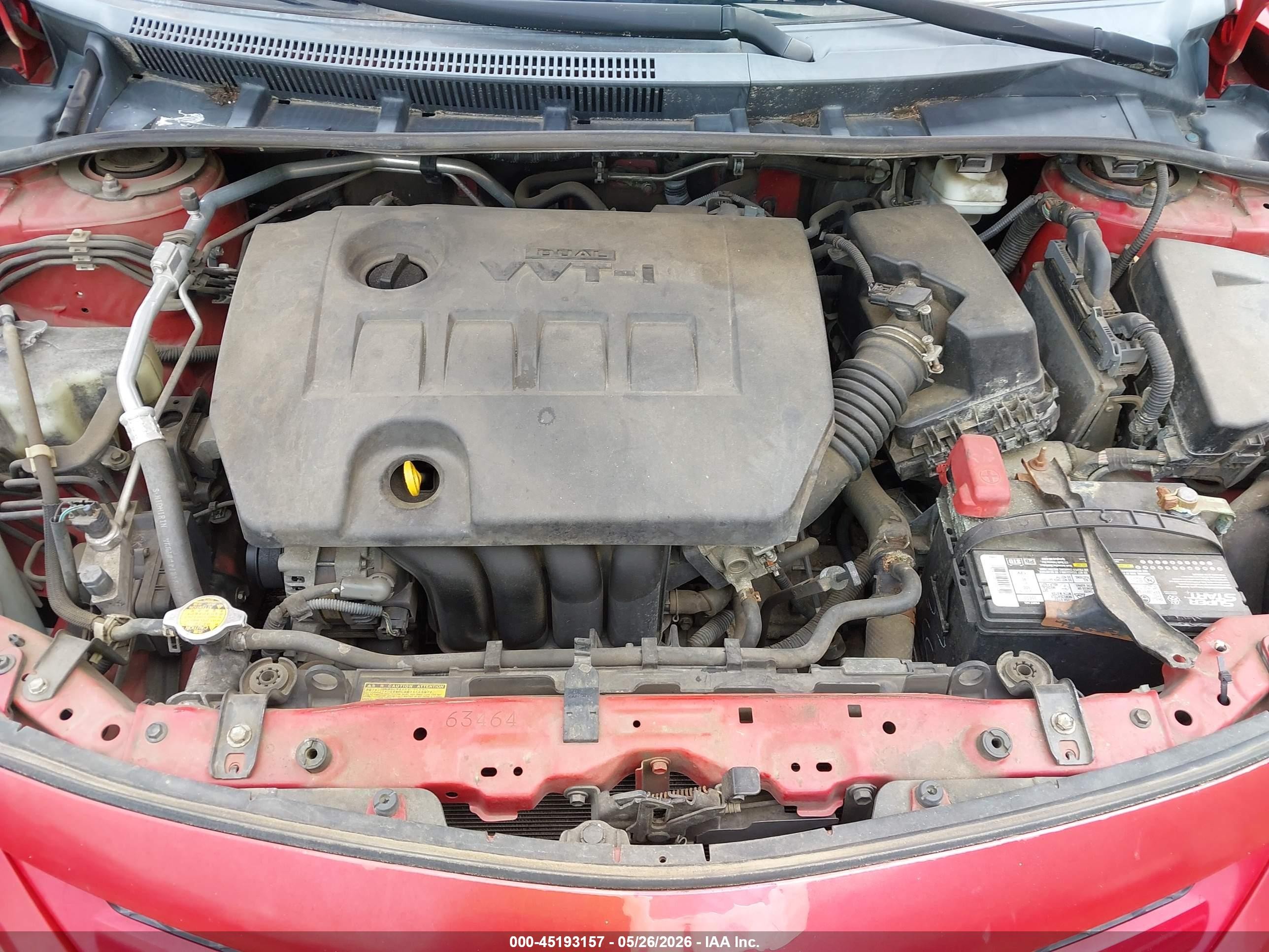2012 Toyota Corolla Le Red vin: 2T1BU4EEXCC774839