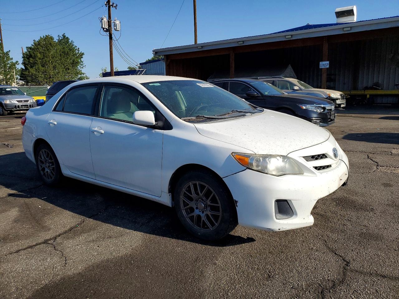 2012 Toyota Corolla Le White vin: 2T1BU4EEXCC776056