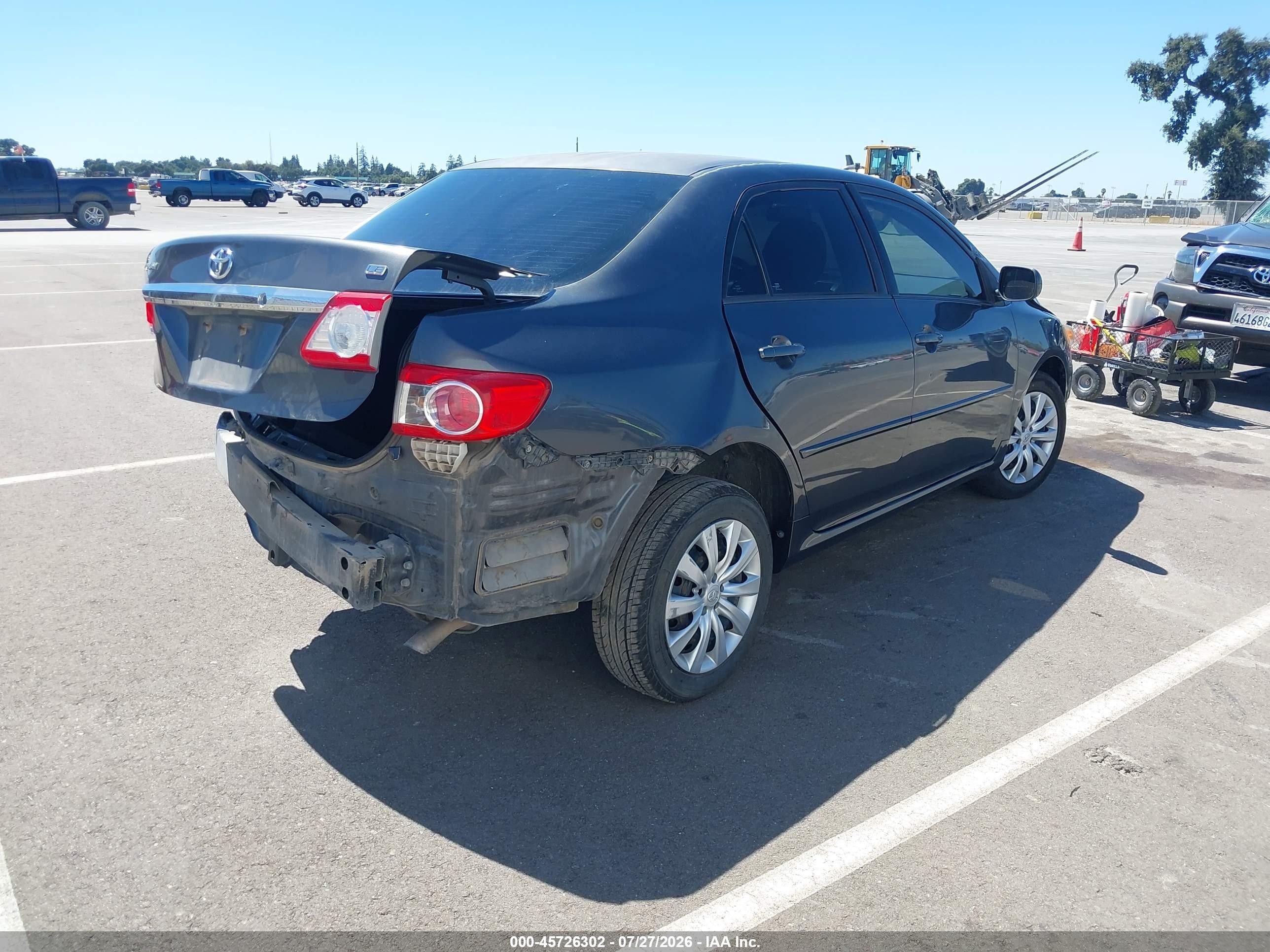 2012 Toyota Corolla Le Gray vin: 2T1BU4EEXCC788904