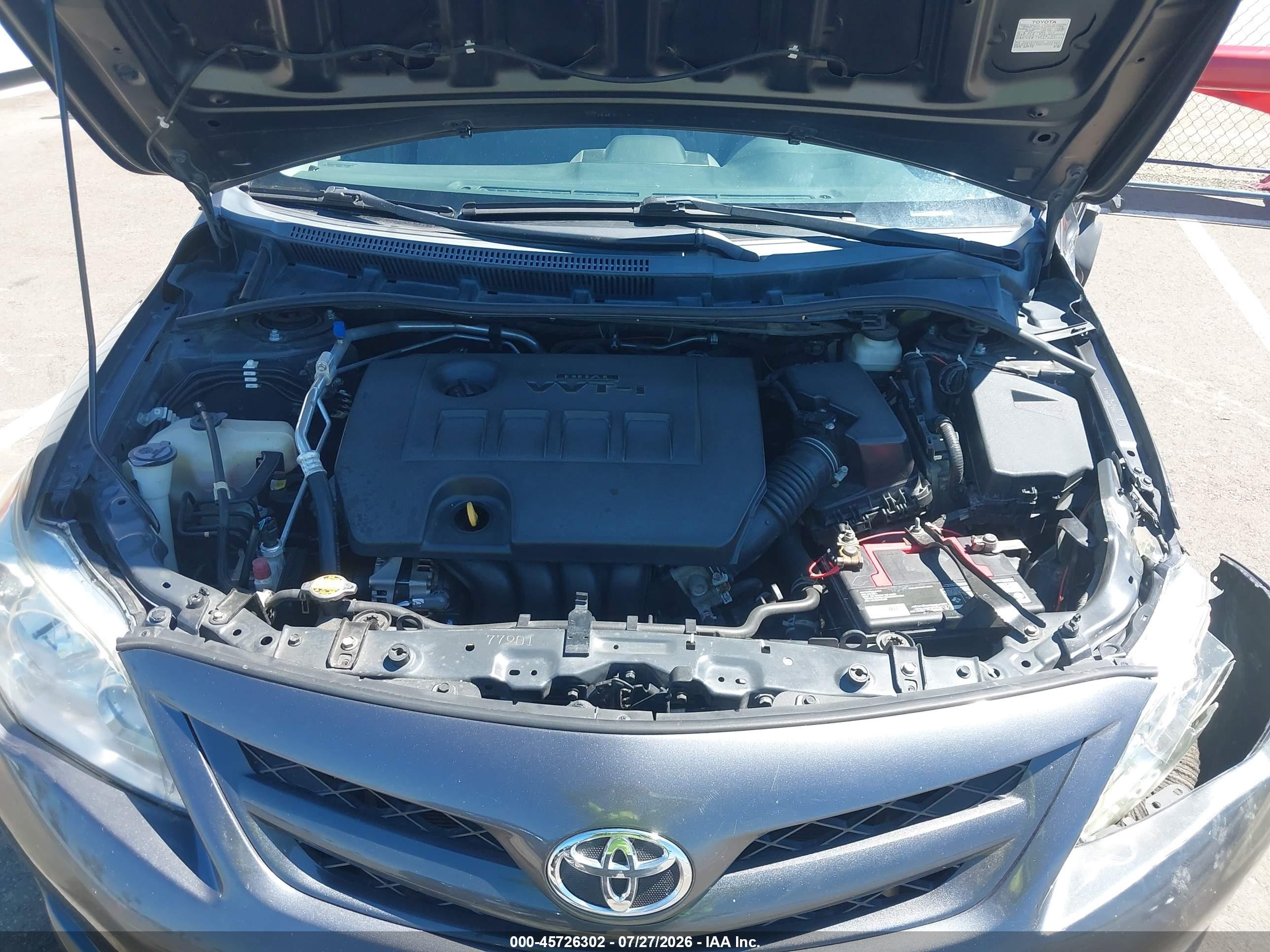 2012 Toyota Corolla Le Gray vin: 2T1BU4EEXCC788904