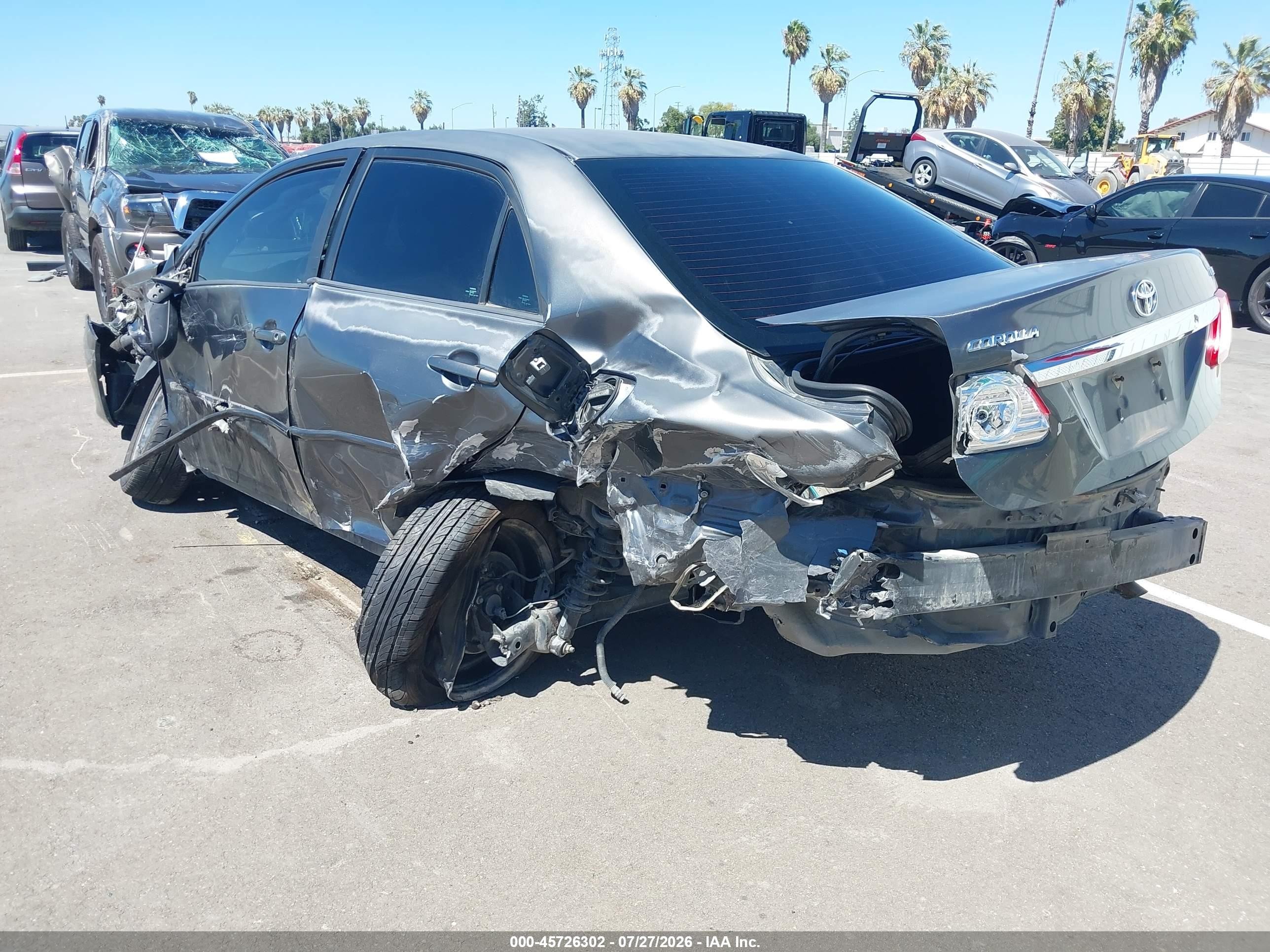 2012 Toyota Corolla Le Gray vin: 2T1BU4EEXCC788904