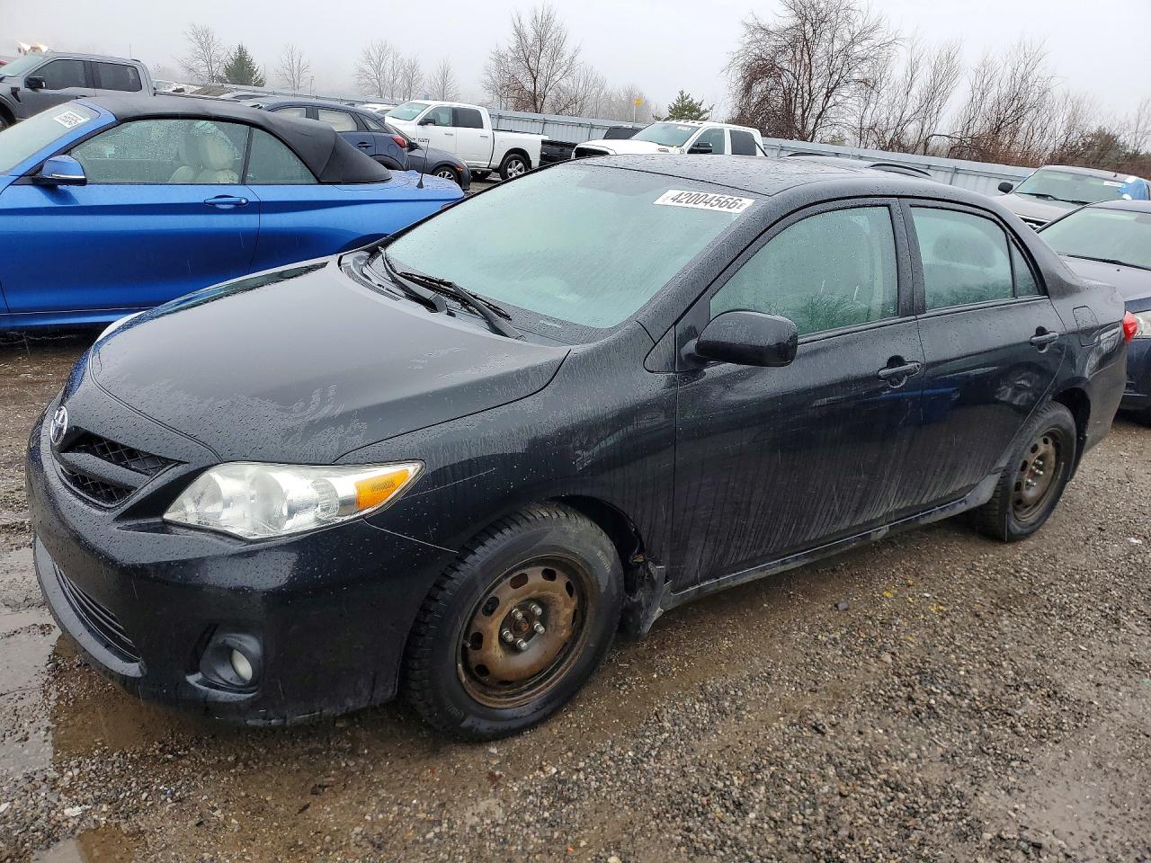 2012 Toyota Corolla L Black vin: 2T1BU4EEXCC810884
