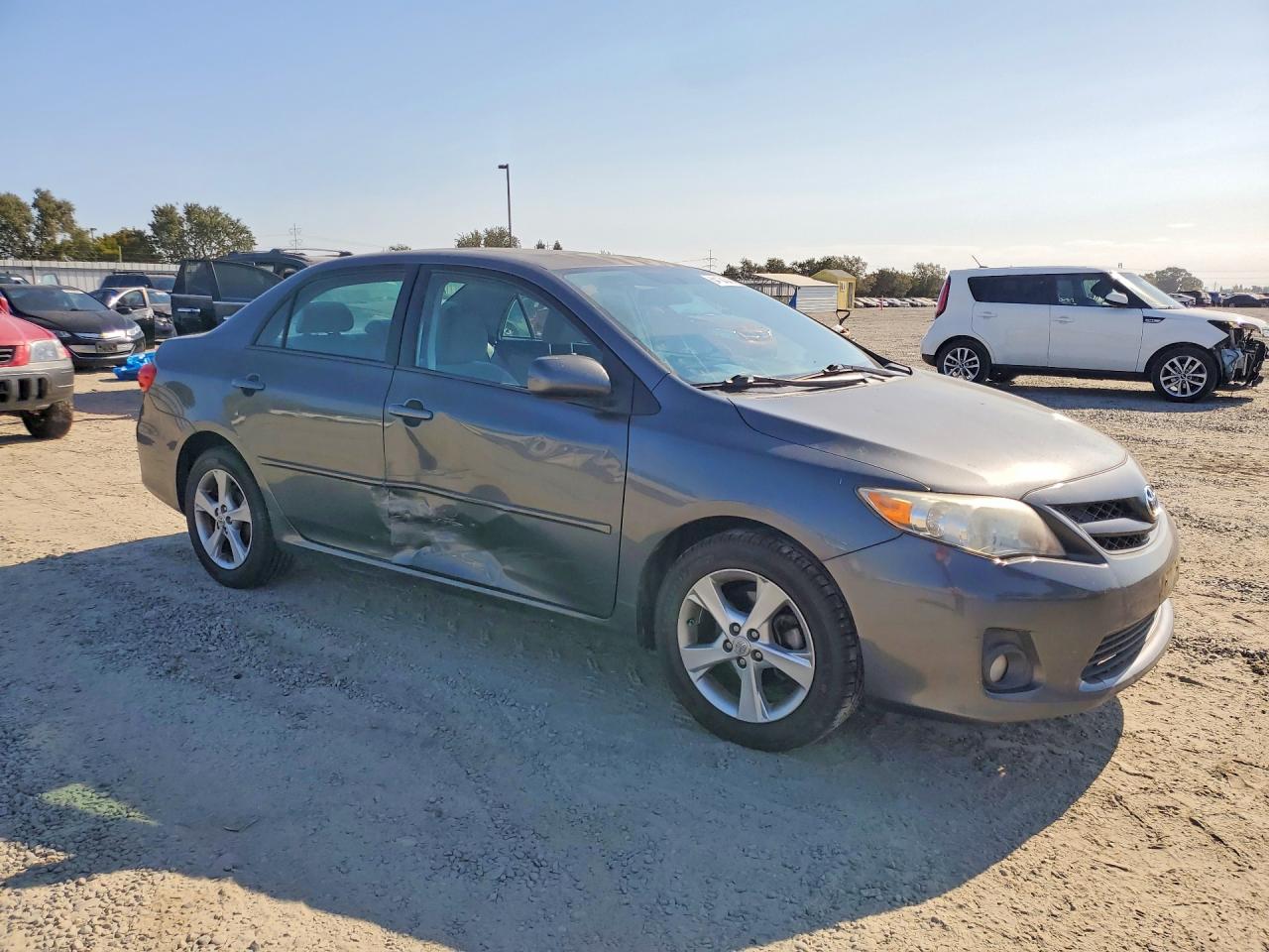 2012 Toyota Corolla Le Gray vin: 2T1BU4EEXCC814059
