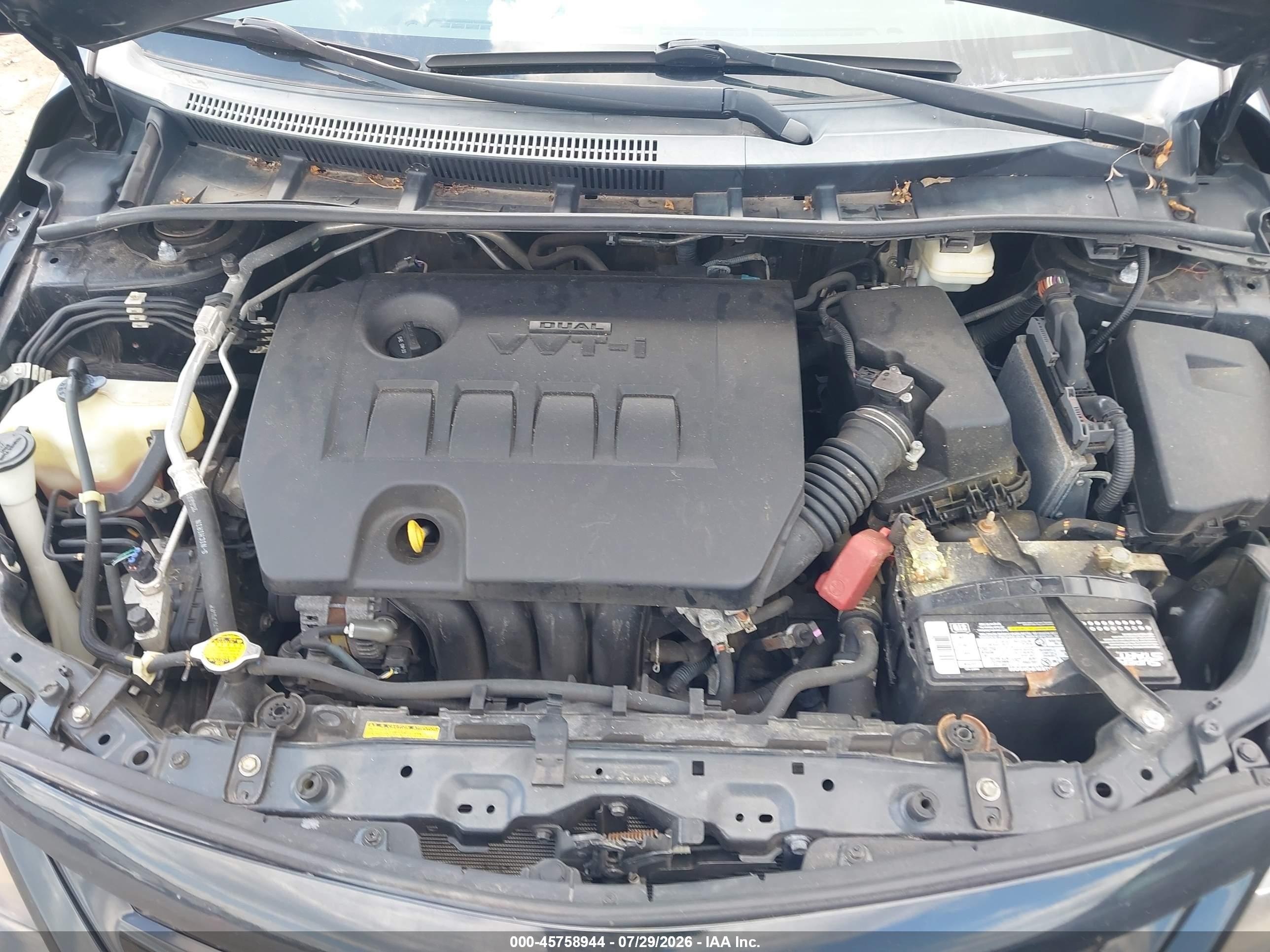 2012 Toyota Corolla S Black vin: 2T1BU4EEXCC820055