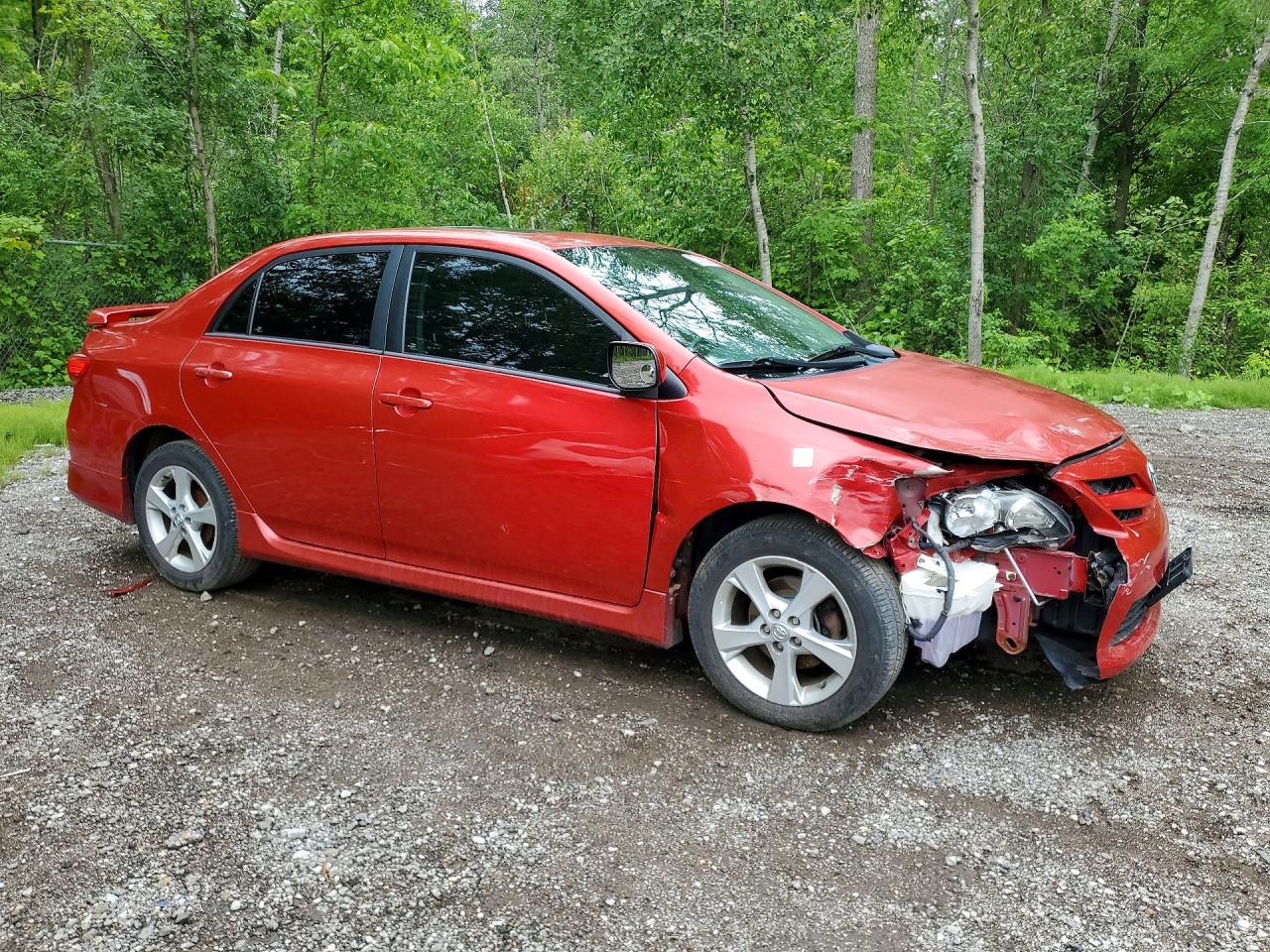 2012 Toyota Corolla L Red vin: 2T1BU4EEXCC861737