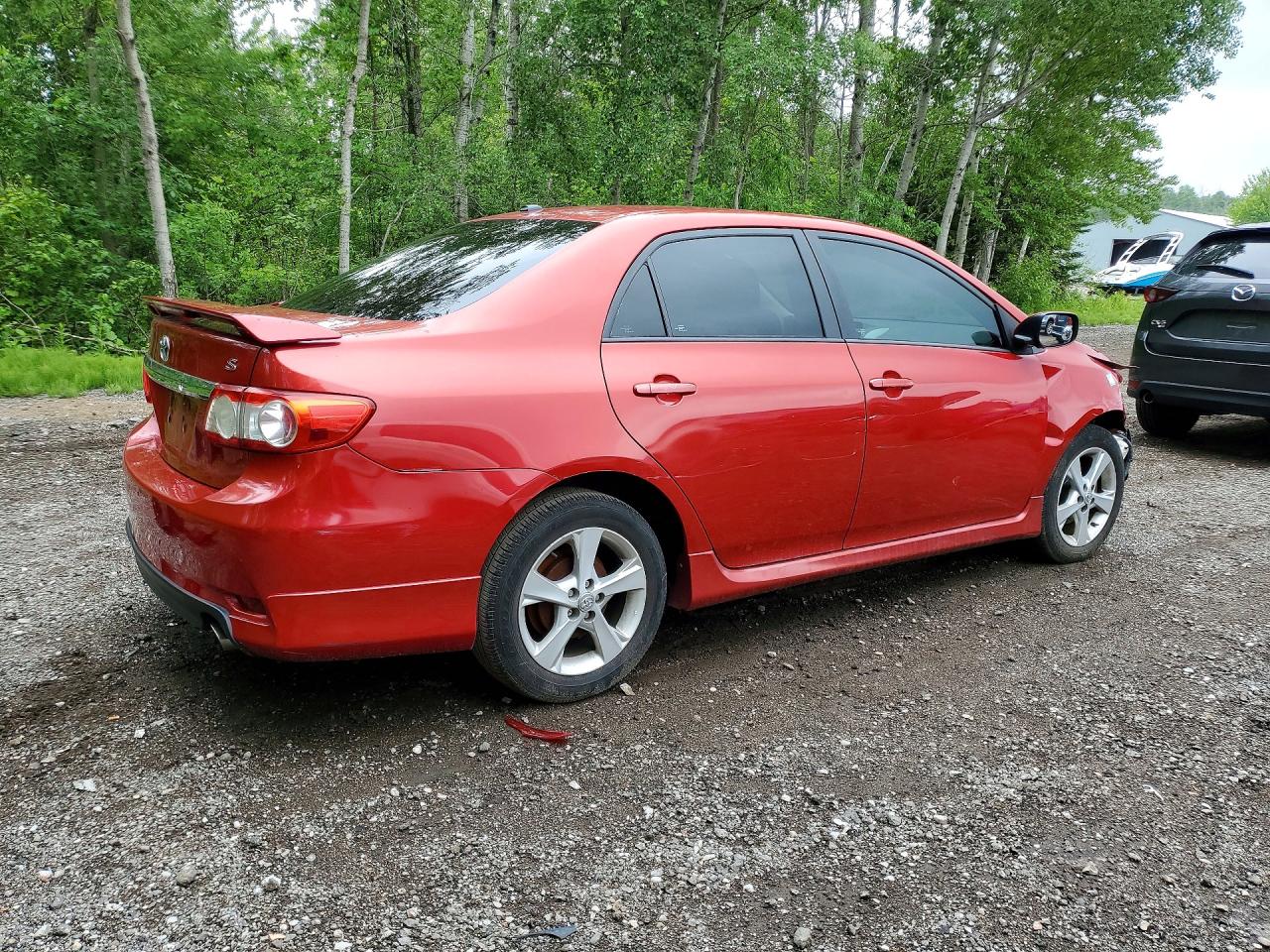 2012 Toyota Corolla L Red vin: 2T1BU4EEXCC861737