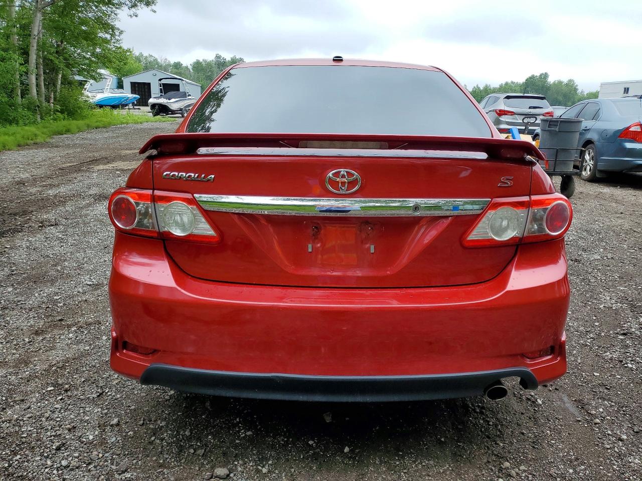 2012 Toyota Corolla L Red vin: 2T1BU4EEXCC861737