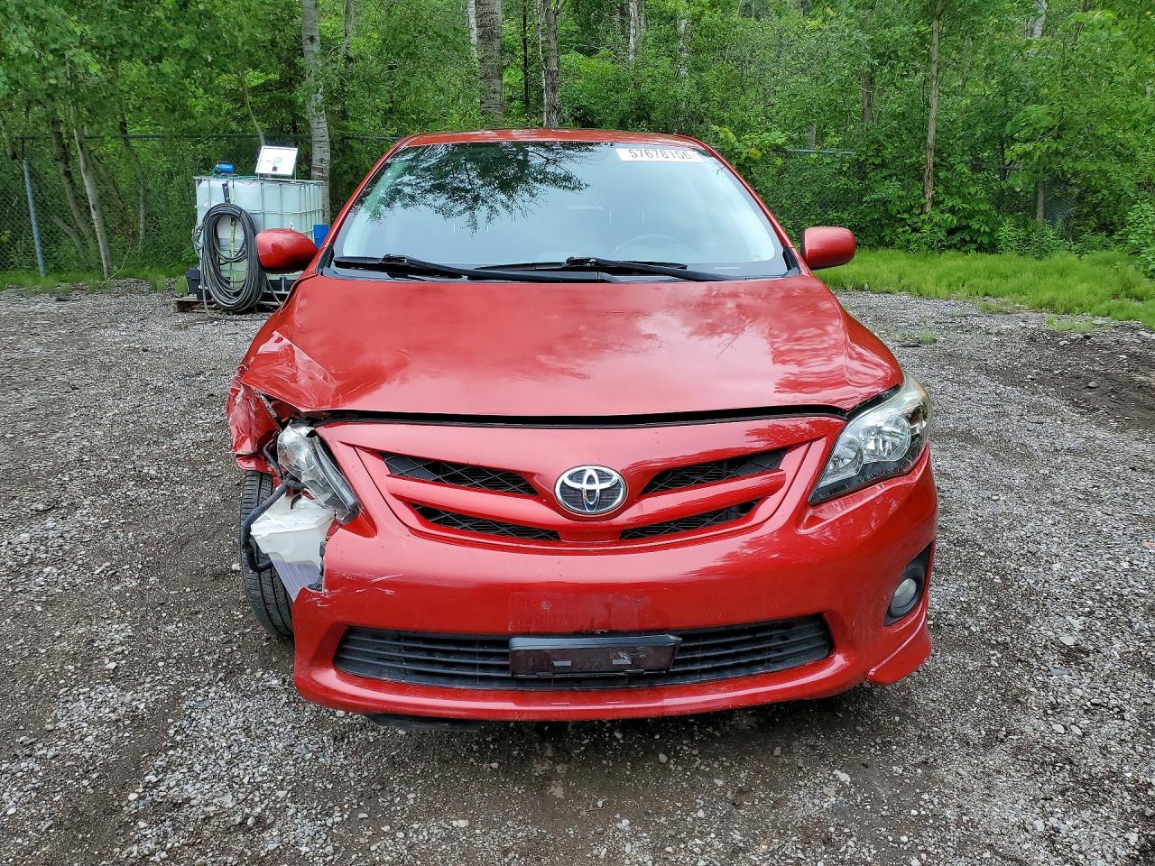 2012 Toyota Corolla L Red vin: 2T1BU4EEXCC861737