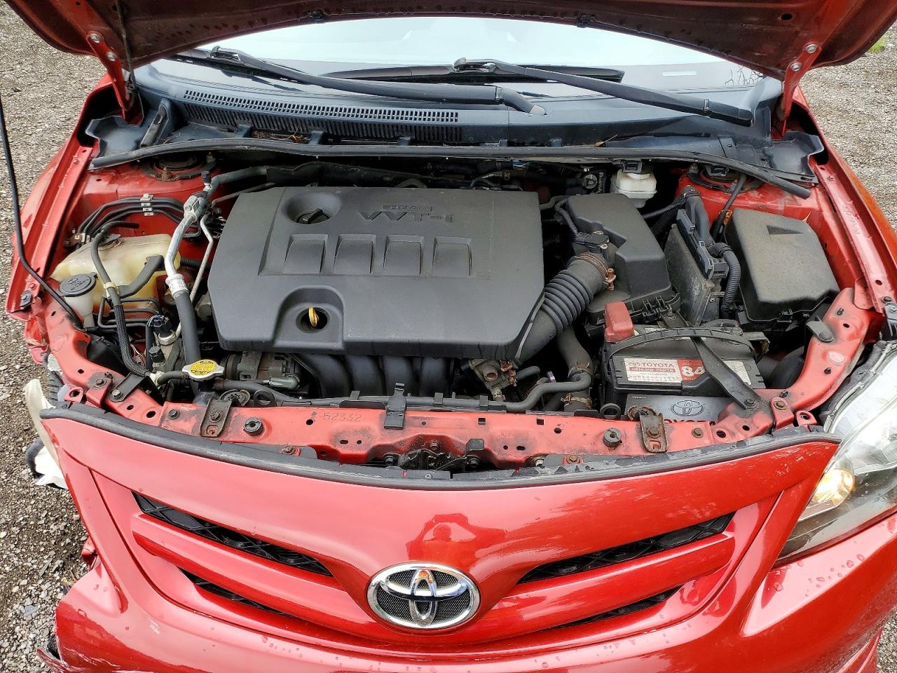 2012 Toyota Corolla L Red vin: 2T1BU4EEXCC861737