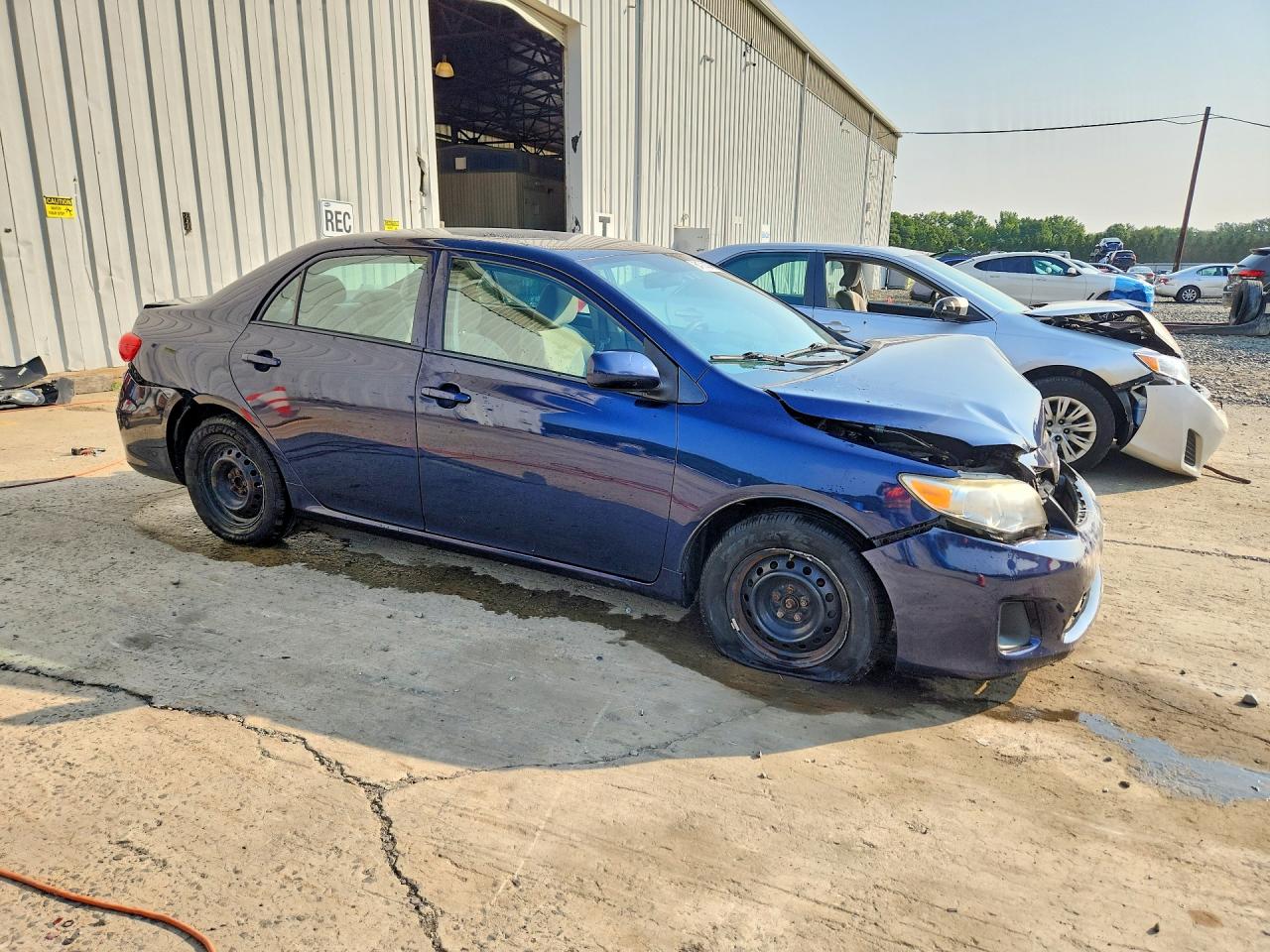 2012 Toyota Corolla L Blue vin: 2T1BU4EEXCC862743